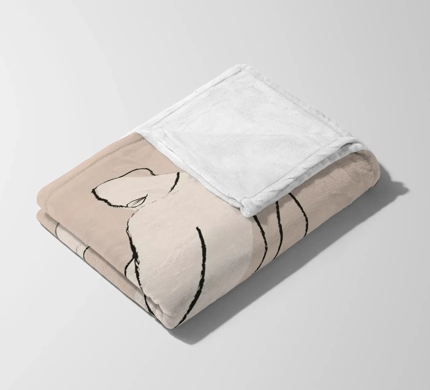 Nude 2 Fleecedecke von ThingDesign