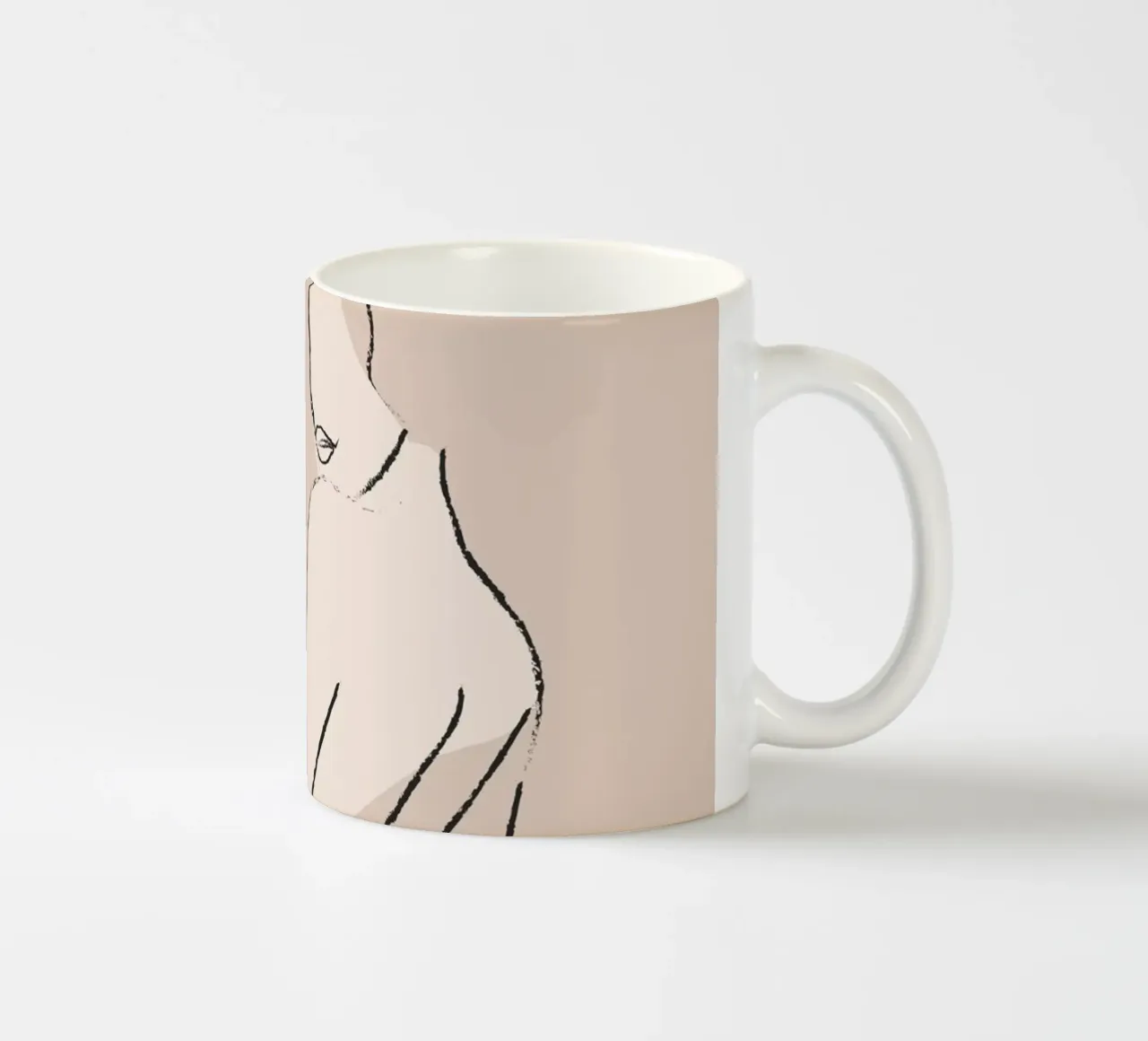 Nudo 2 tazza in ceramica da ThingDesign