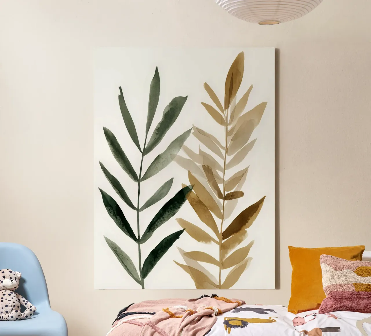 Parallel Growth canvas by Louise Wilder Studio