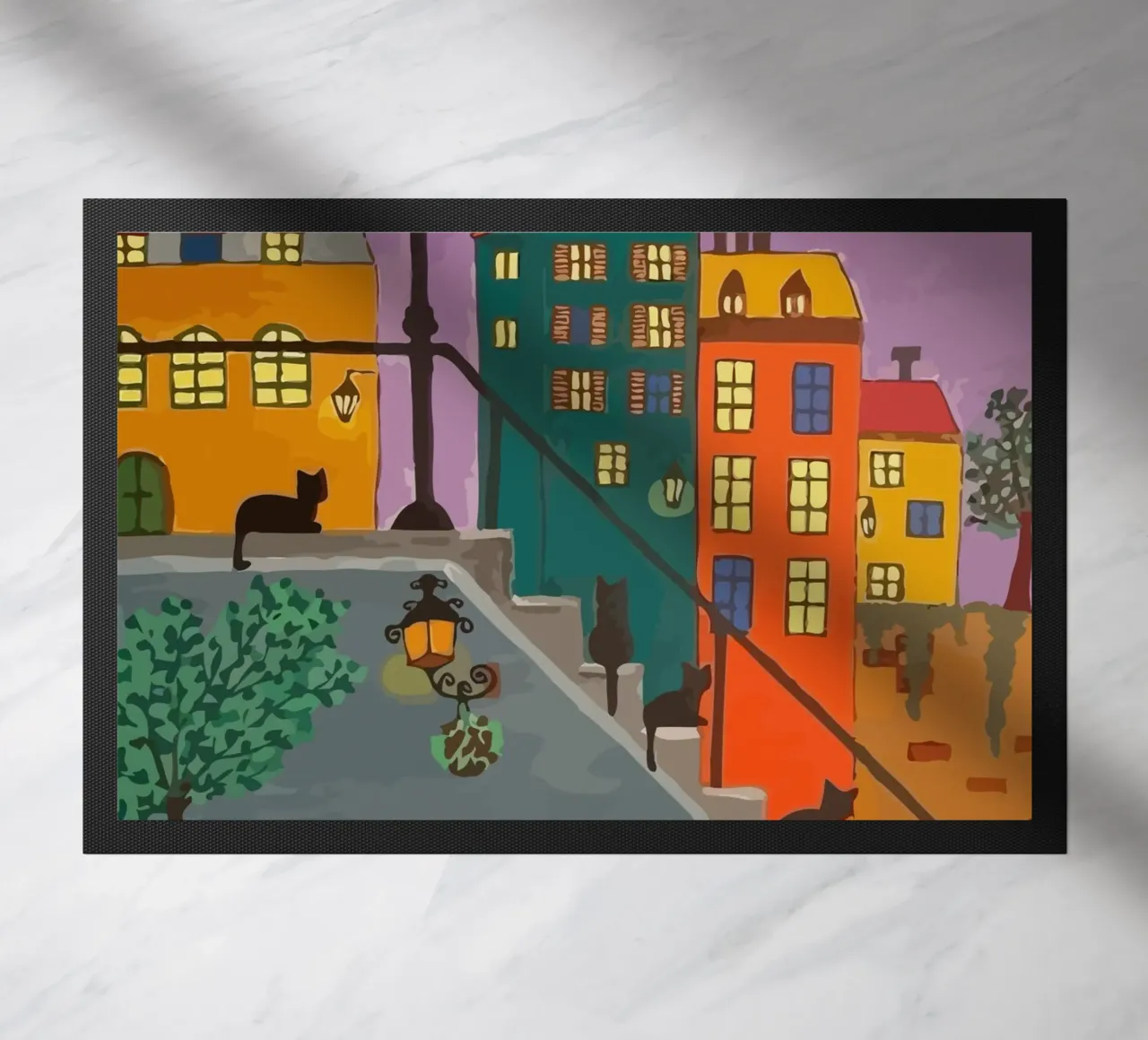 bicycle and cat in the afternoon zerbino da Dumery Art