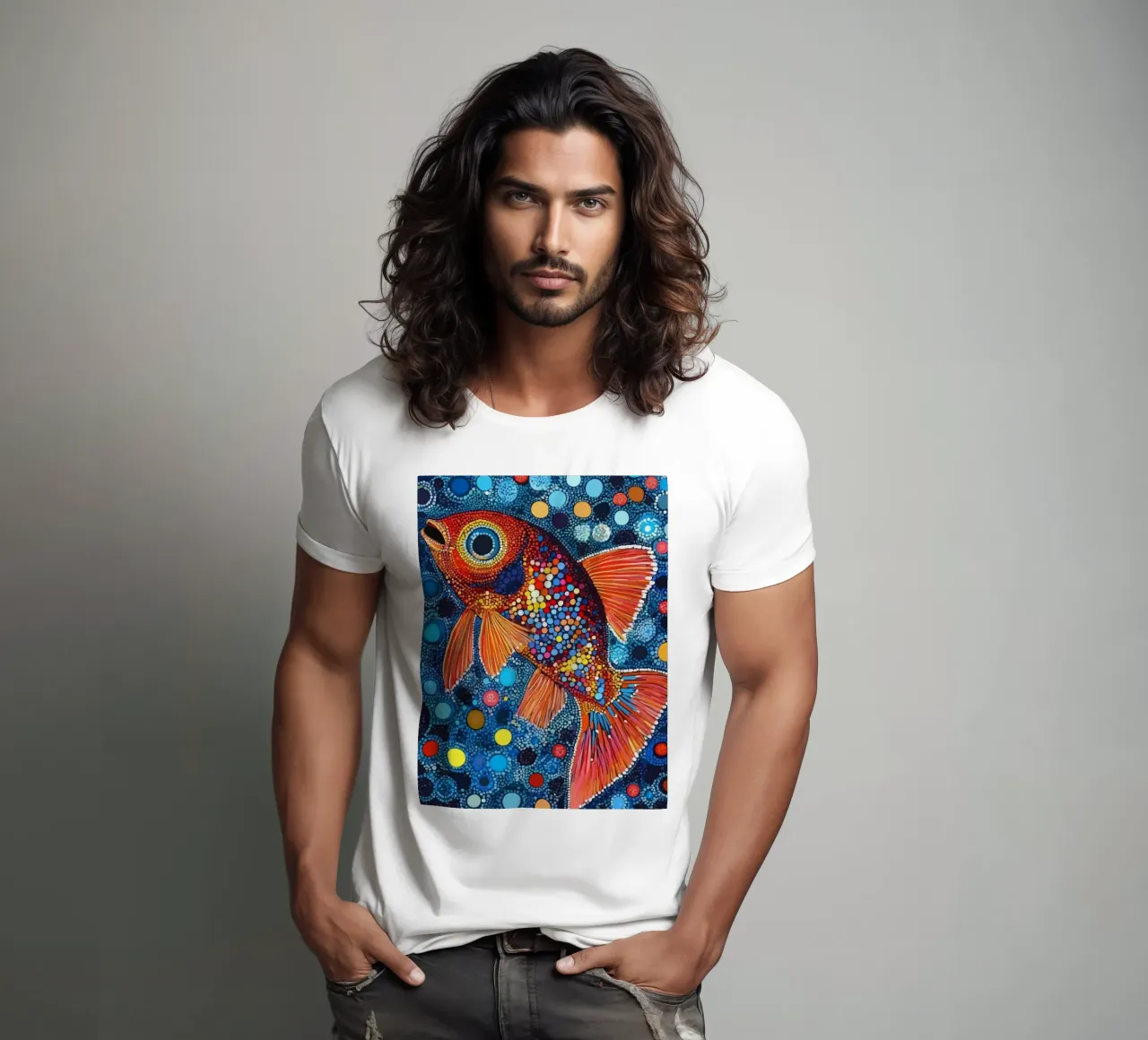 Fish t-shirt da Dumery Art