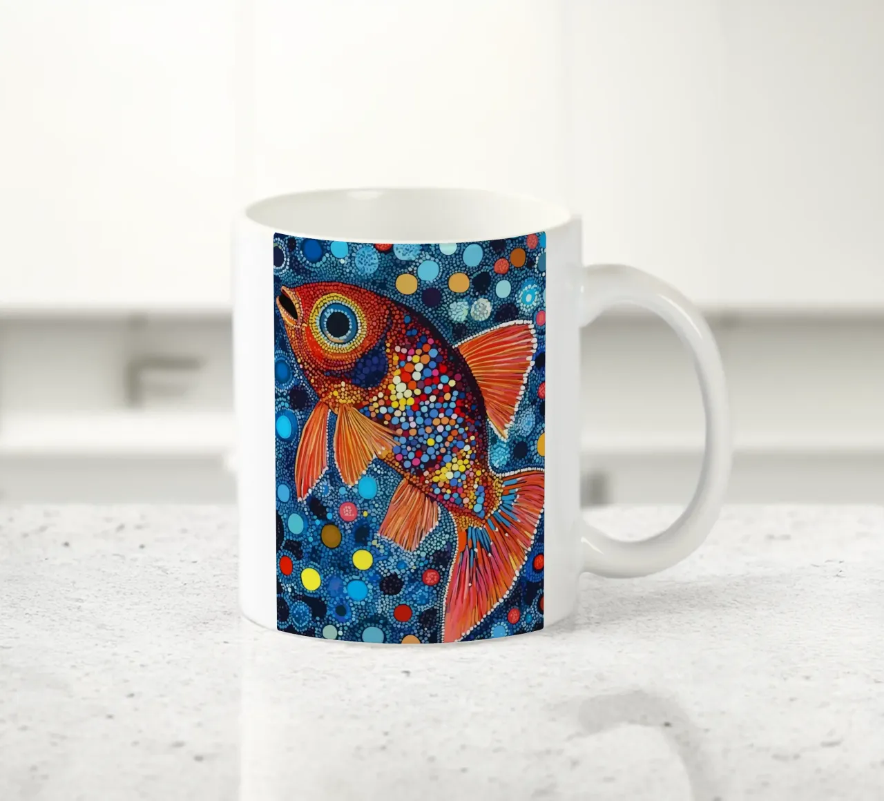 Fish tazza in ceramica da Dumery Art