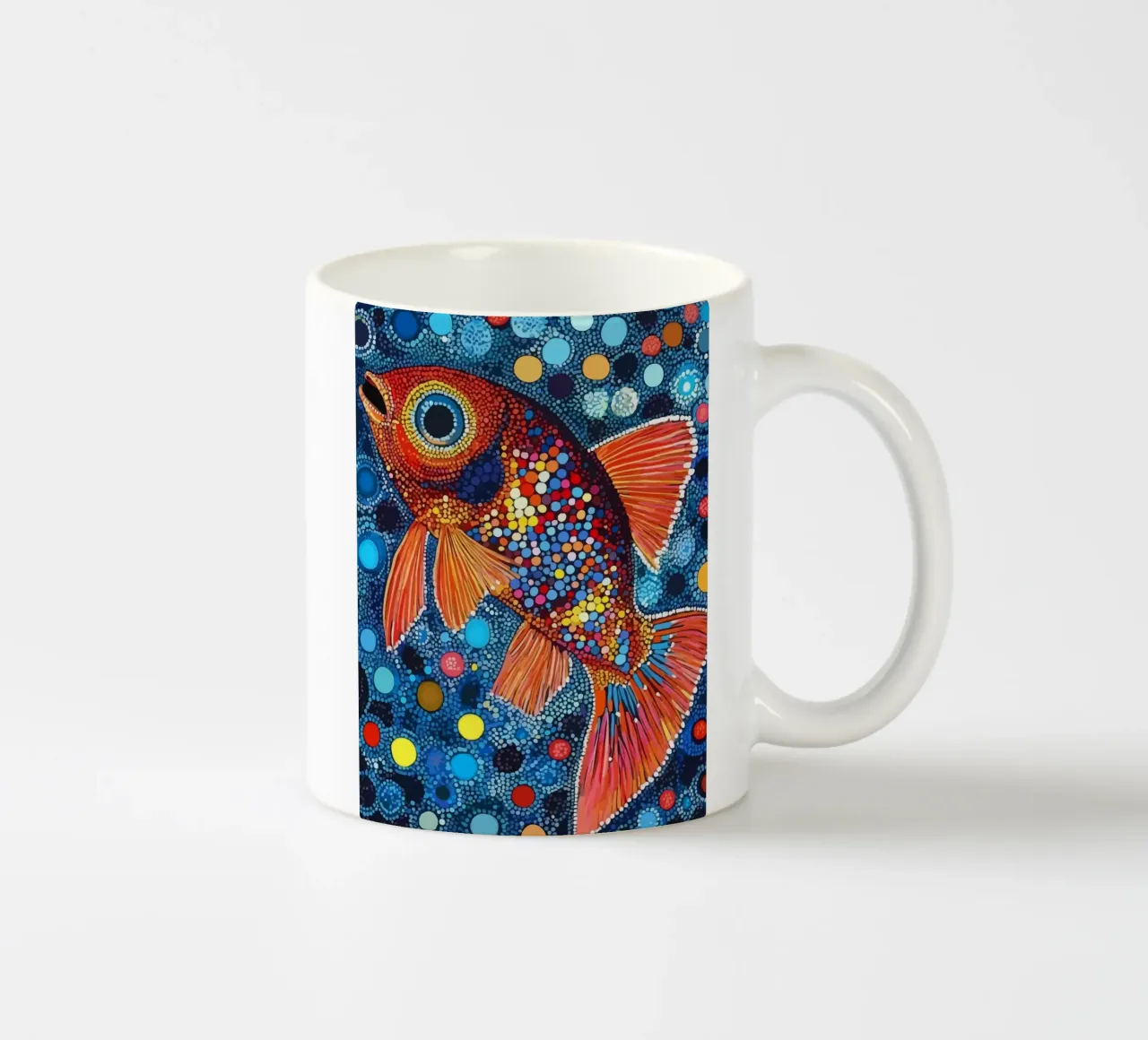 Fish tazza in ceramica da Dumery Art