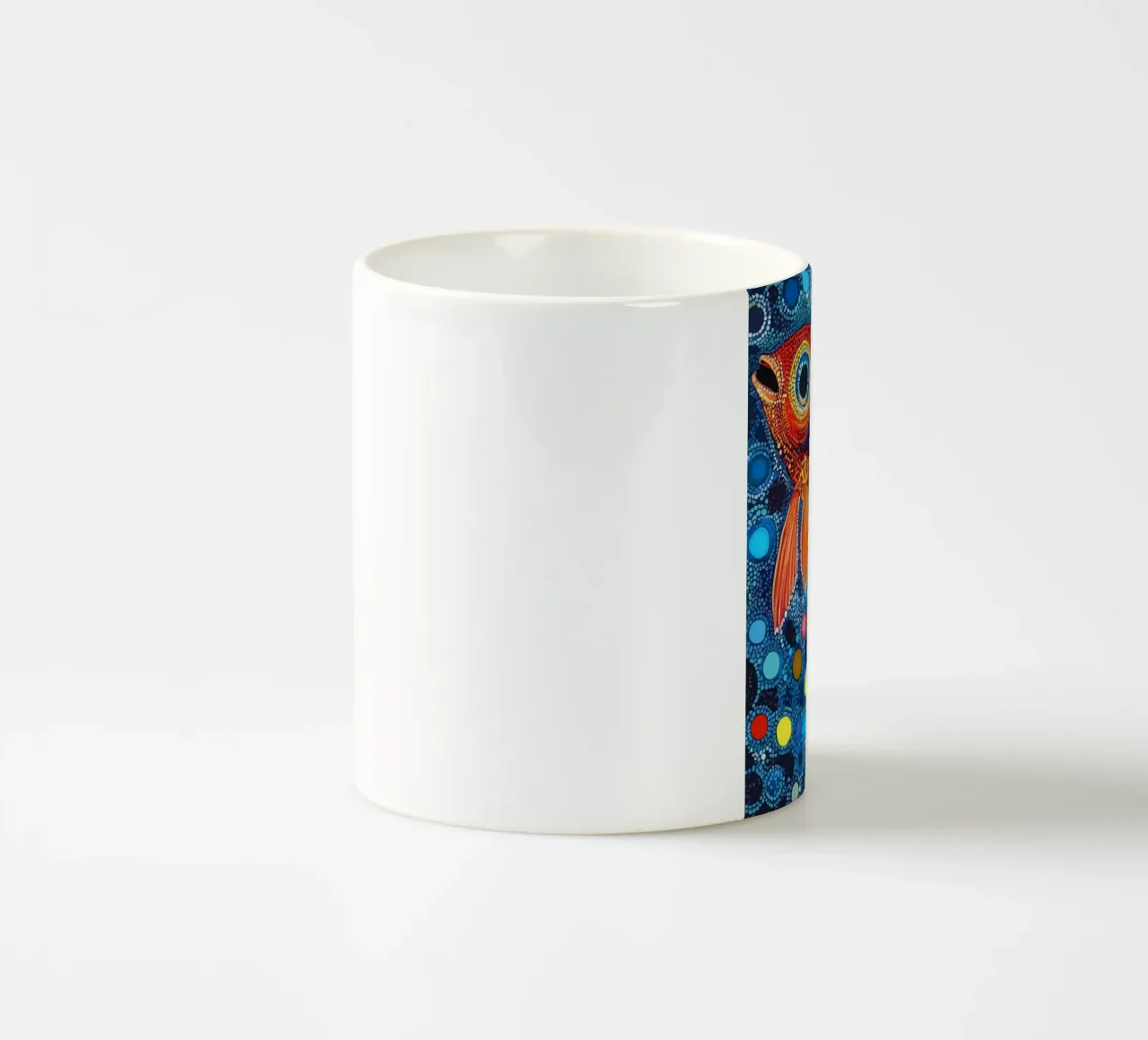 Fish tazza in ceramica da Dumery Art
