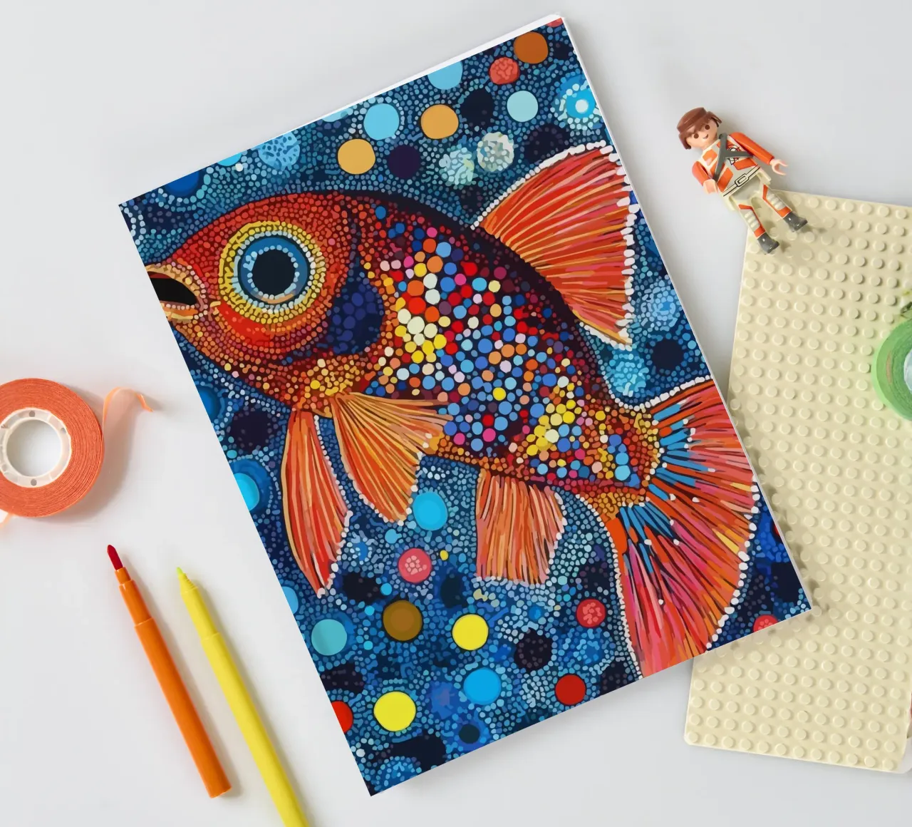 Fish notebook by Dumery Art