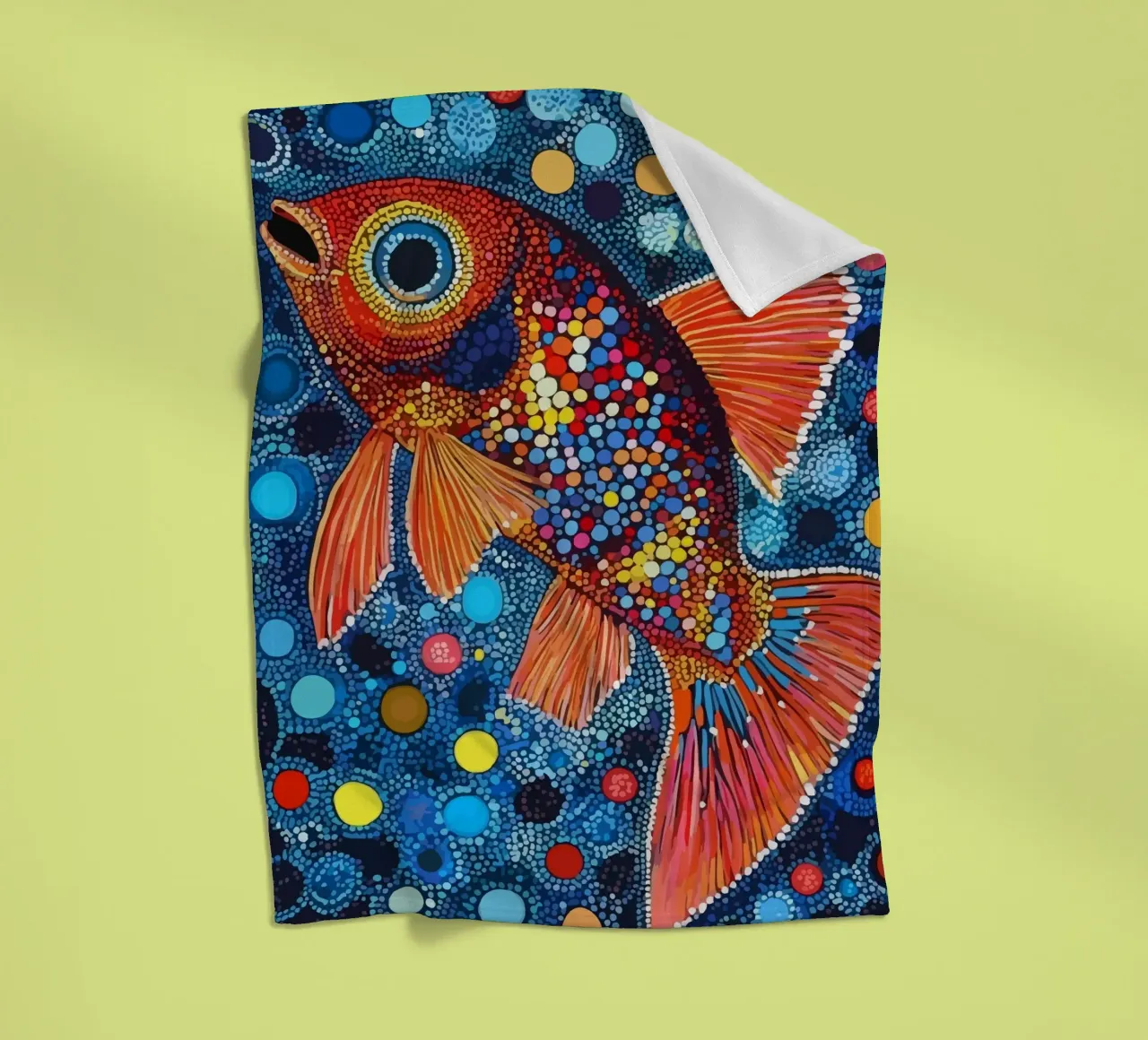 Fish coperta in pile da Dumery Art
