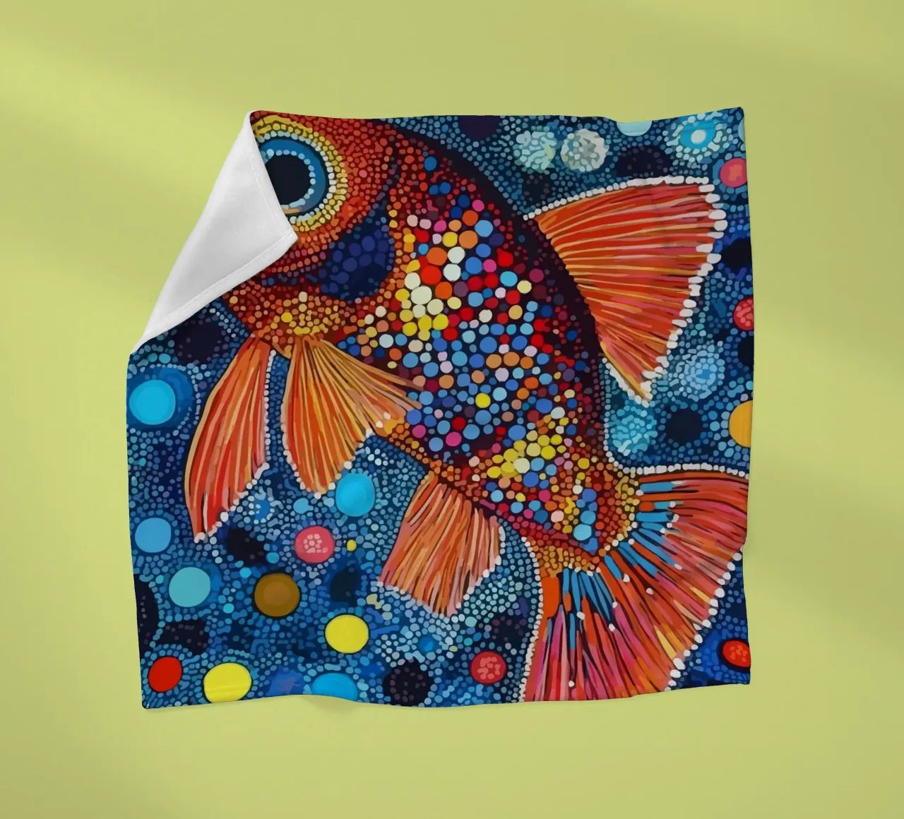 Fish coperta in pile da Dumery Art
