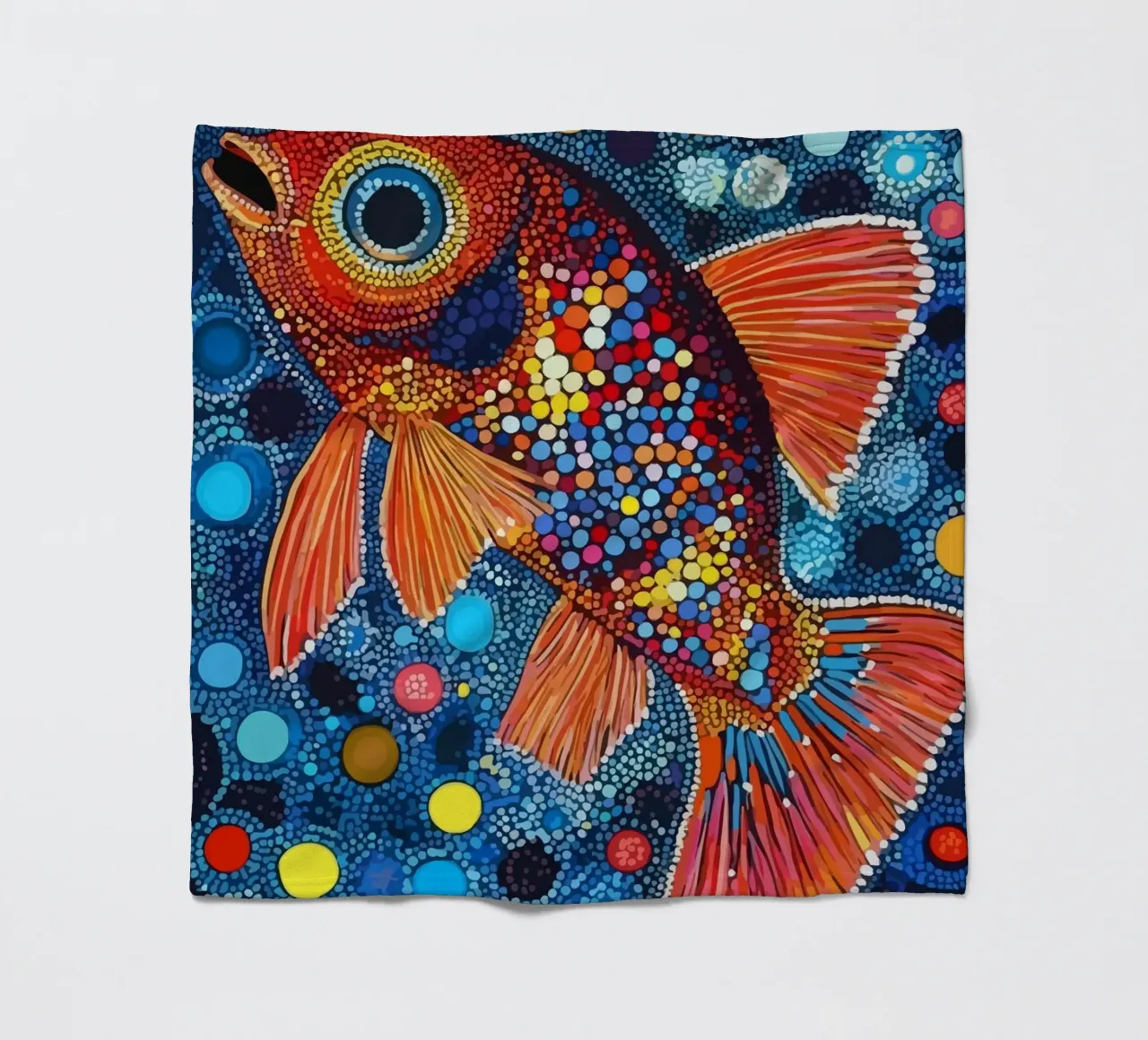 Fish coperta in pile da Dumery Art