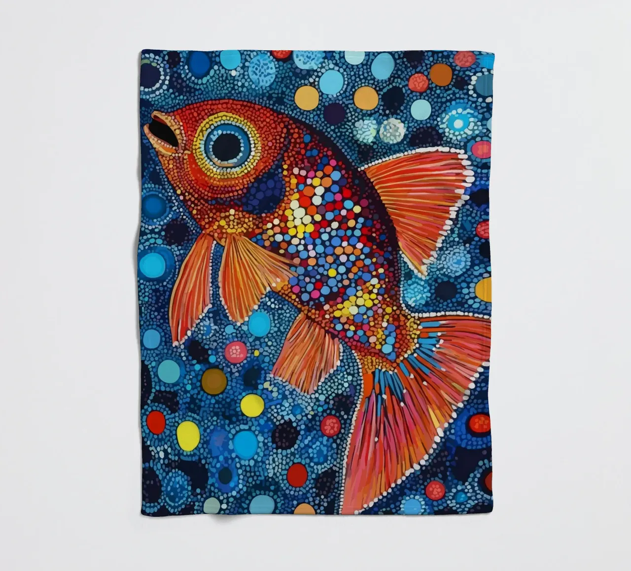 Fish coperta in pile da Dumery Art