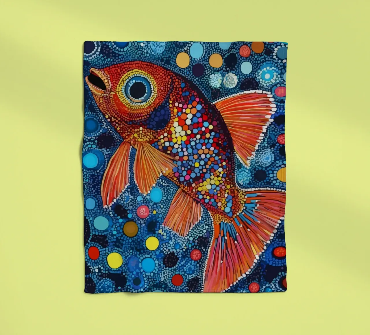 Fish coperta in pile da Dumery Art