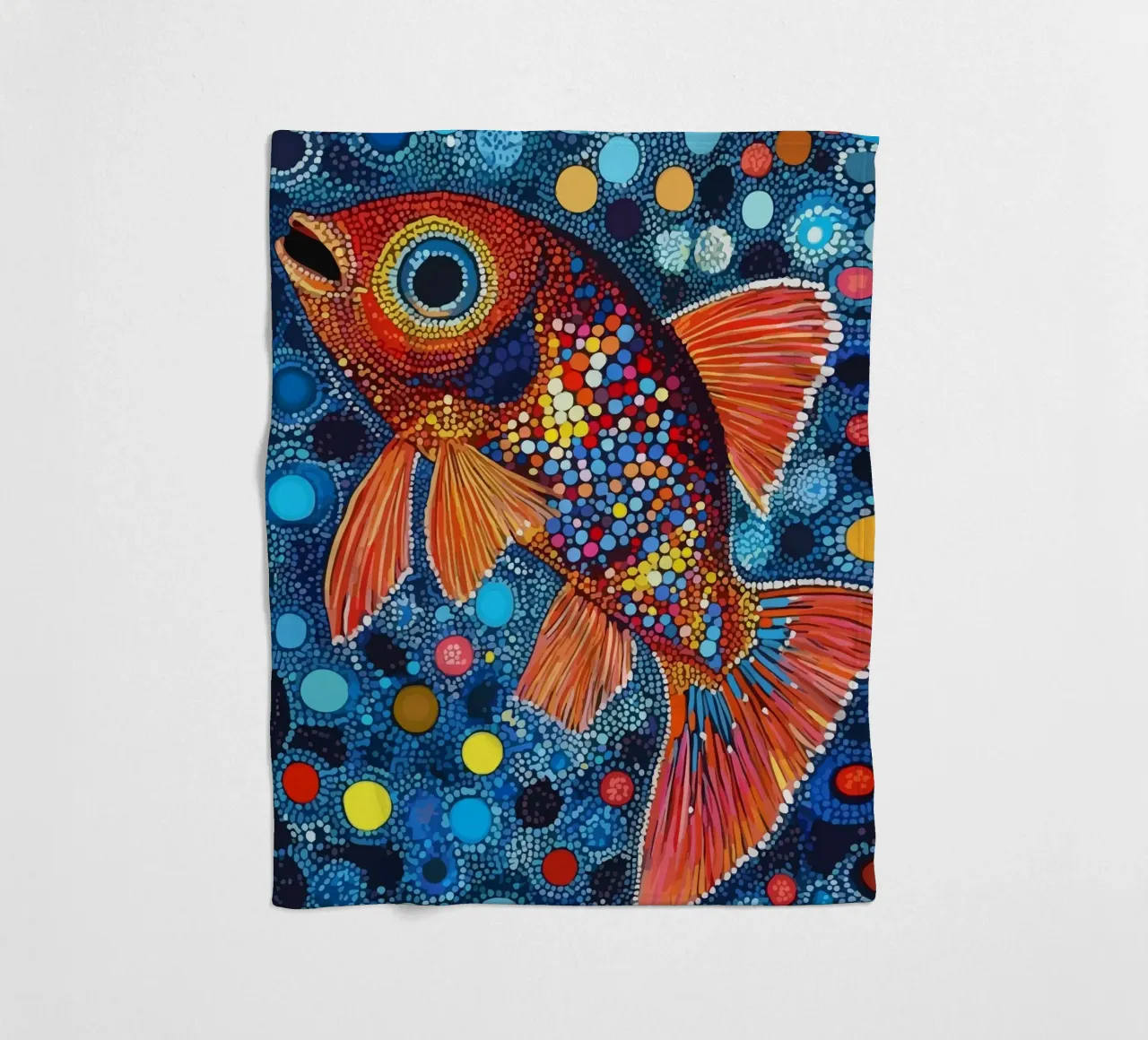 Fish coperta in pile da Dumery Art