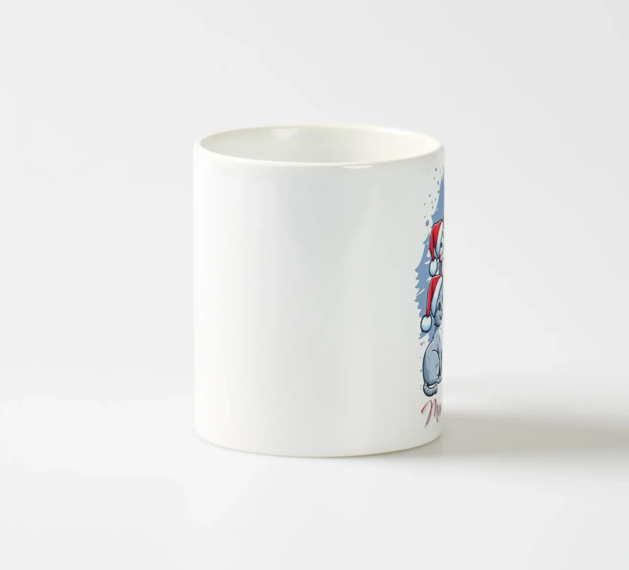 Meowy Gatto divertente di Natale tazza in ceramica da muhidines