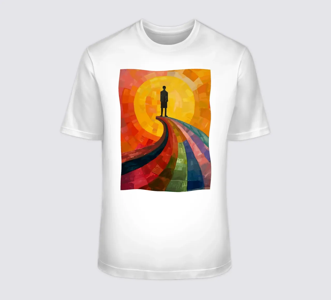 a man under the moon t-shirt da Dumery Art