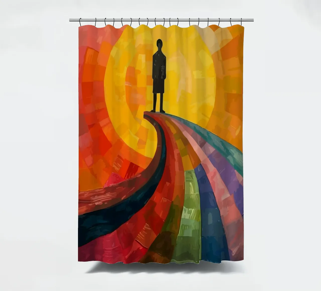 a man under the moon tenda da doccia da Dumery Art