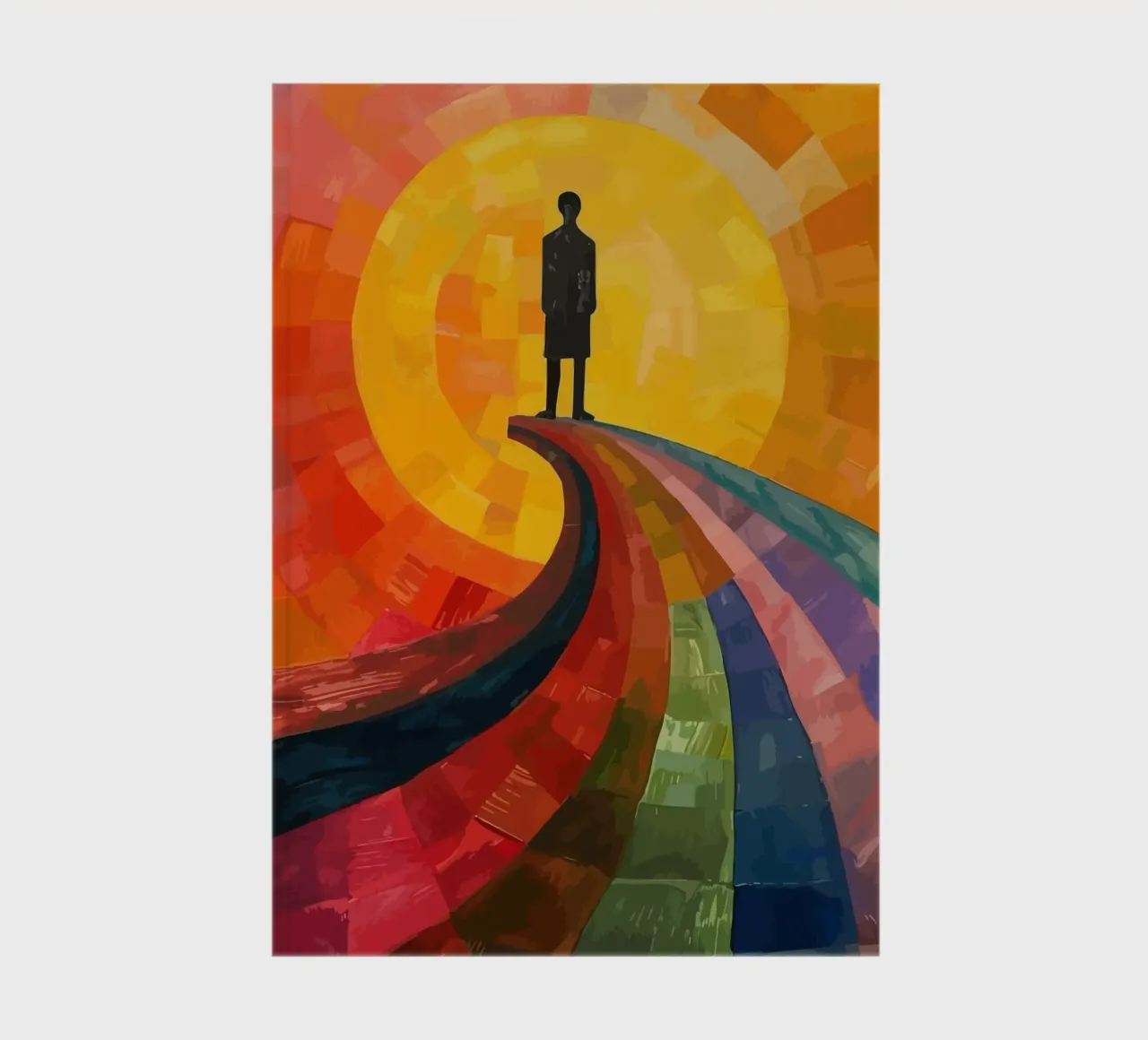a man under the moon notebook by Dumery Art