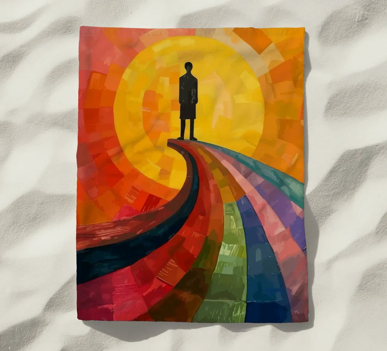 a man under the moon telo mare da Dumery Art