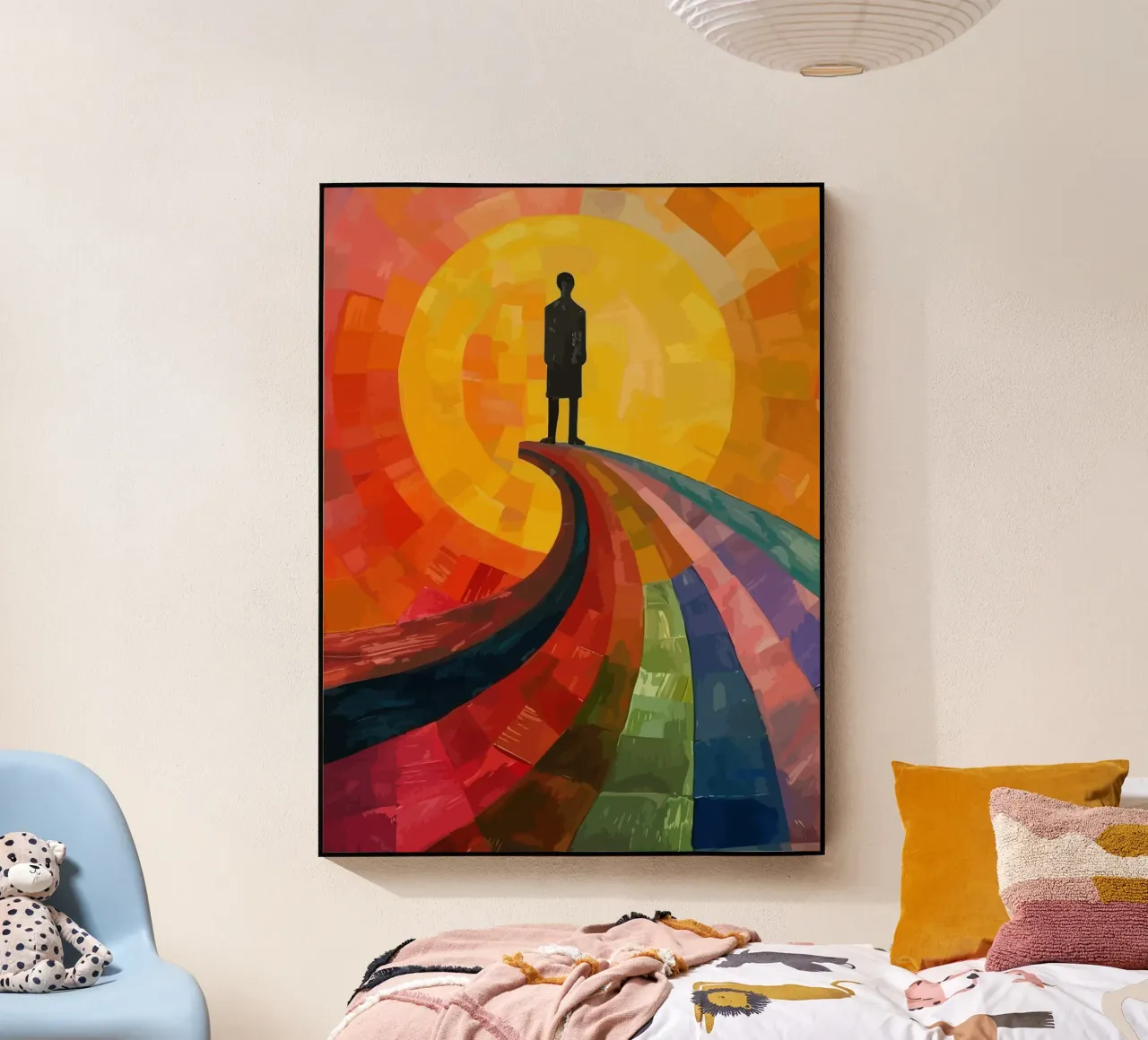a man under the moon plexiglass da Dumery Art