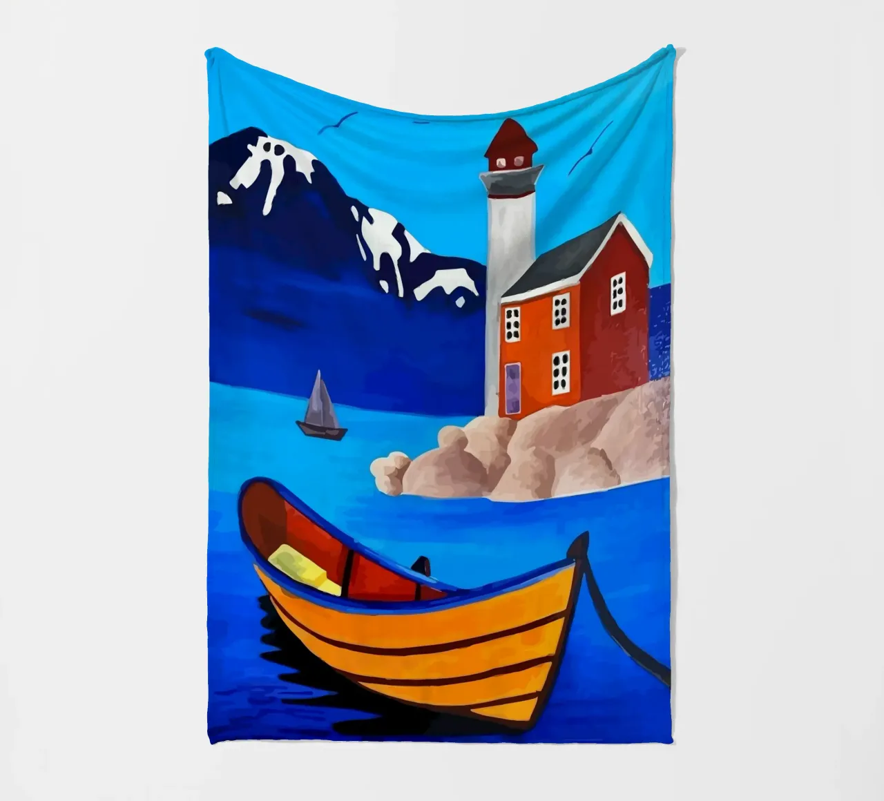 boat moored coperta in pile da Dumery Art