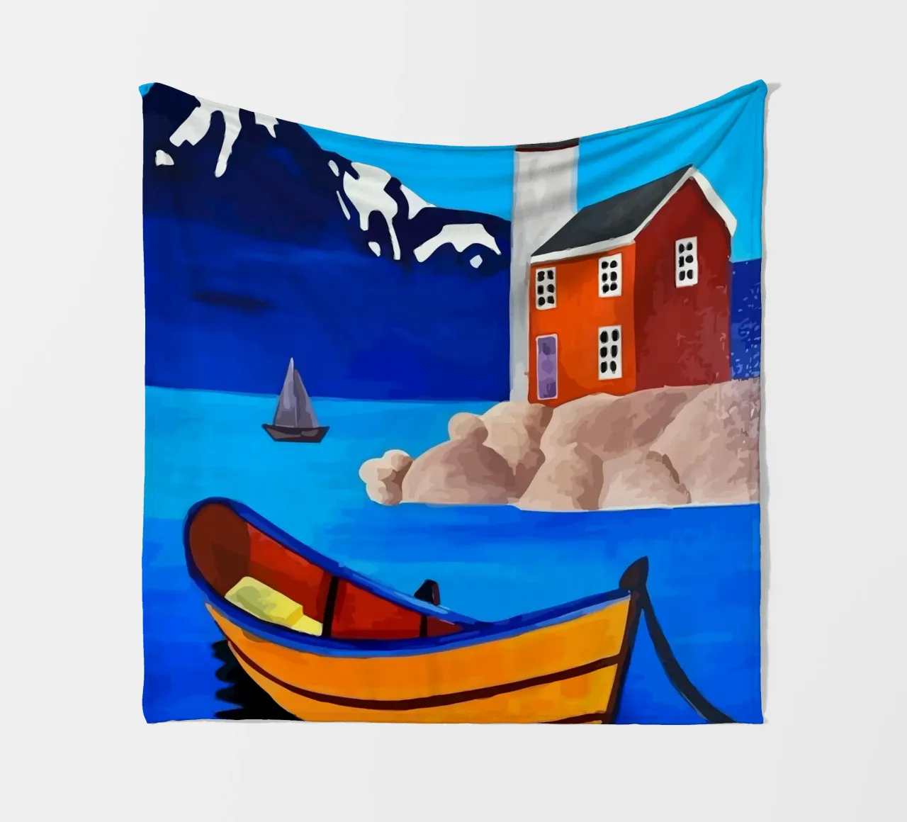boat moored coperta in pile da Dumery Art