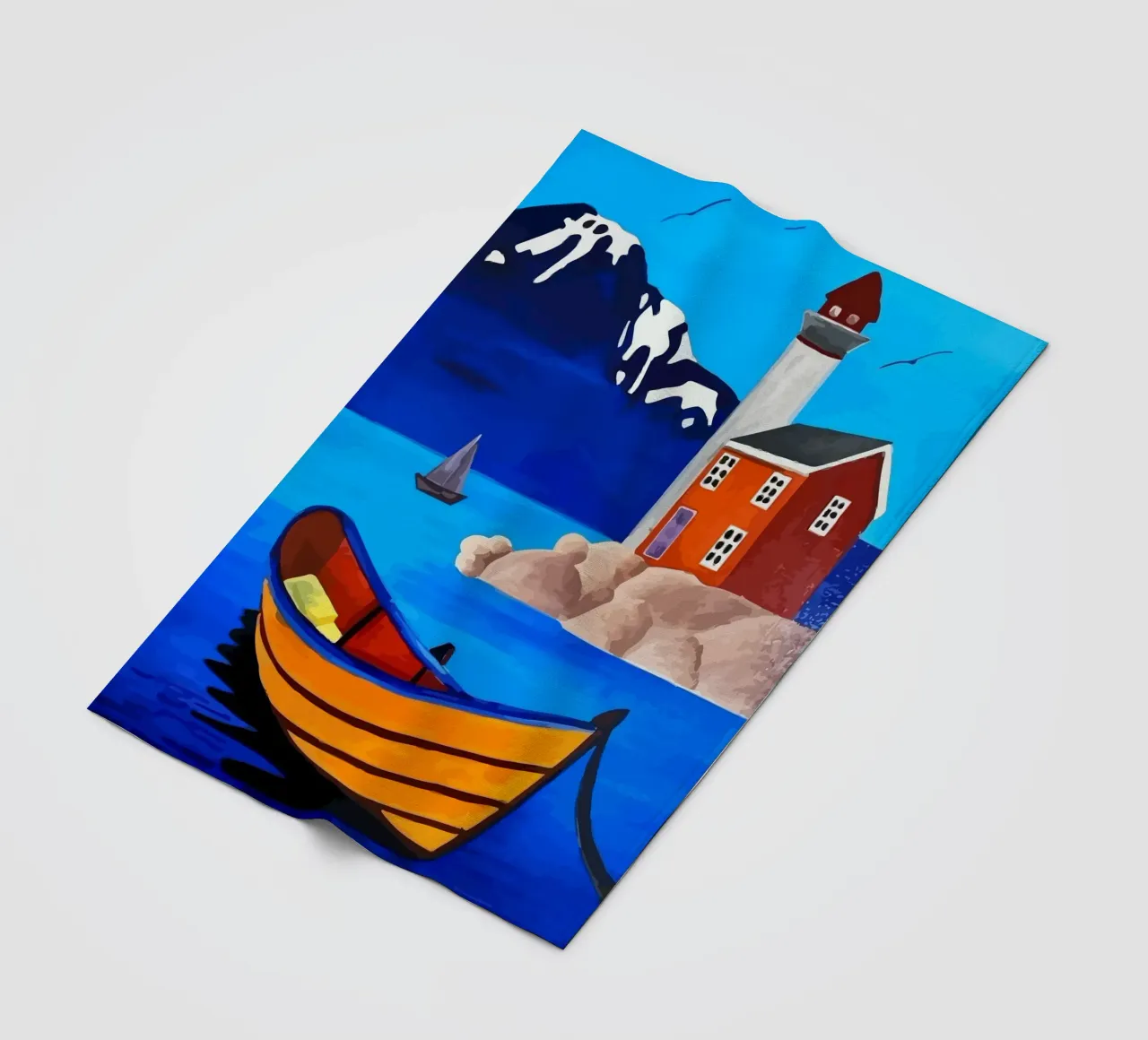 boat moored coperta in pile da Dumery Art