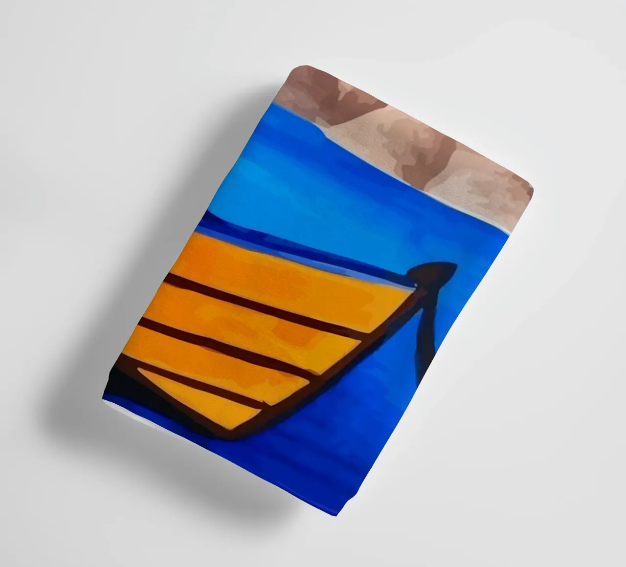 boat moored asciugamano da bagno da Dumery Art