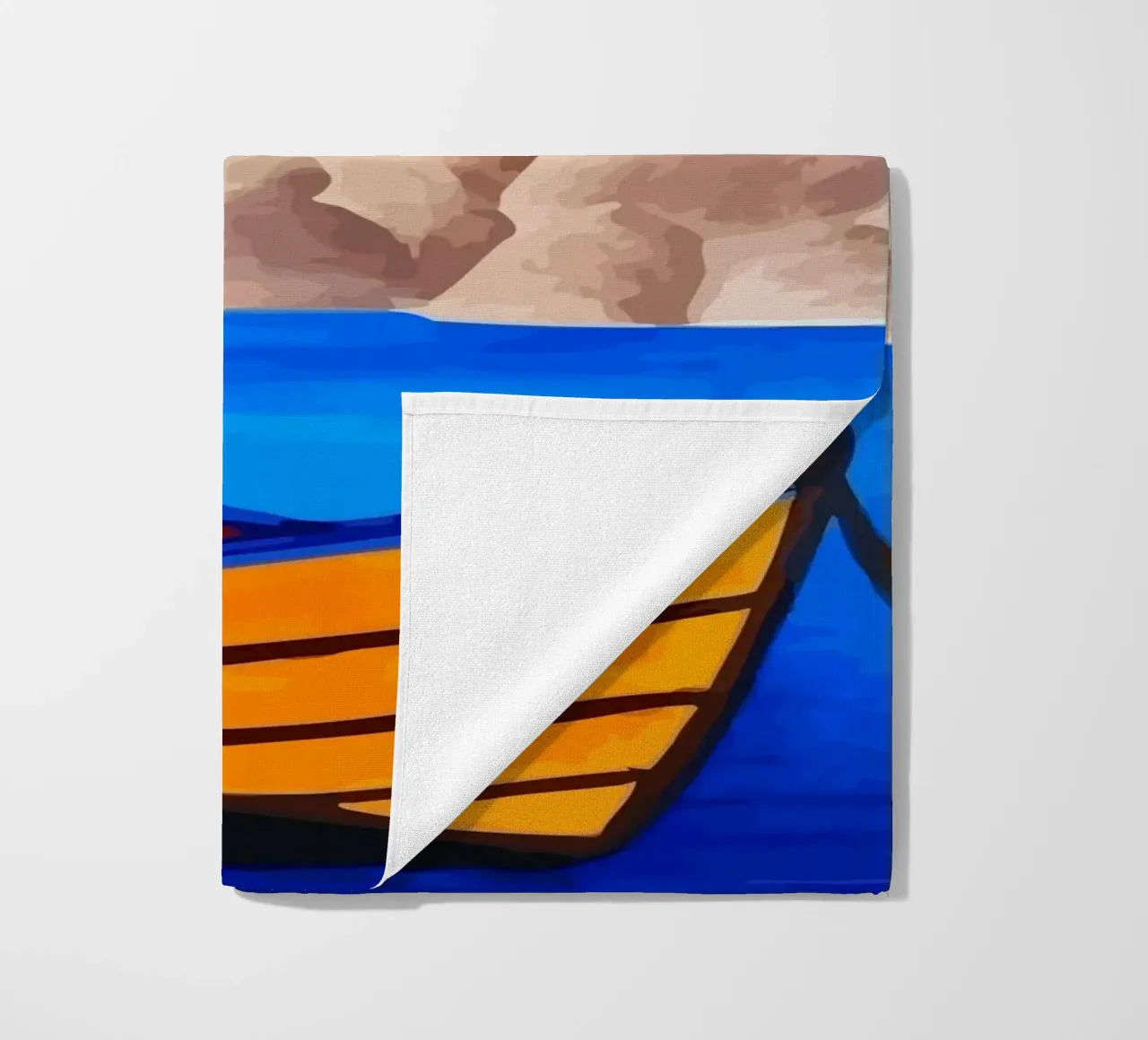 boat moored telo mare da Dumery Art
