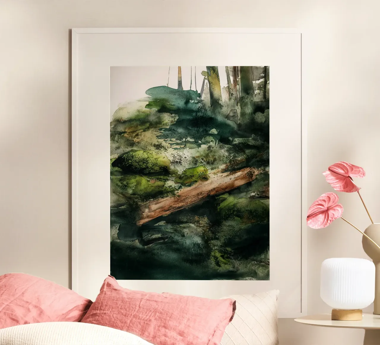 Moss & Shadowfall hahnemühle by Louise Wilder Studio