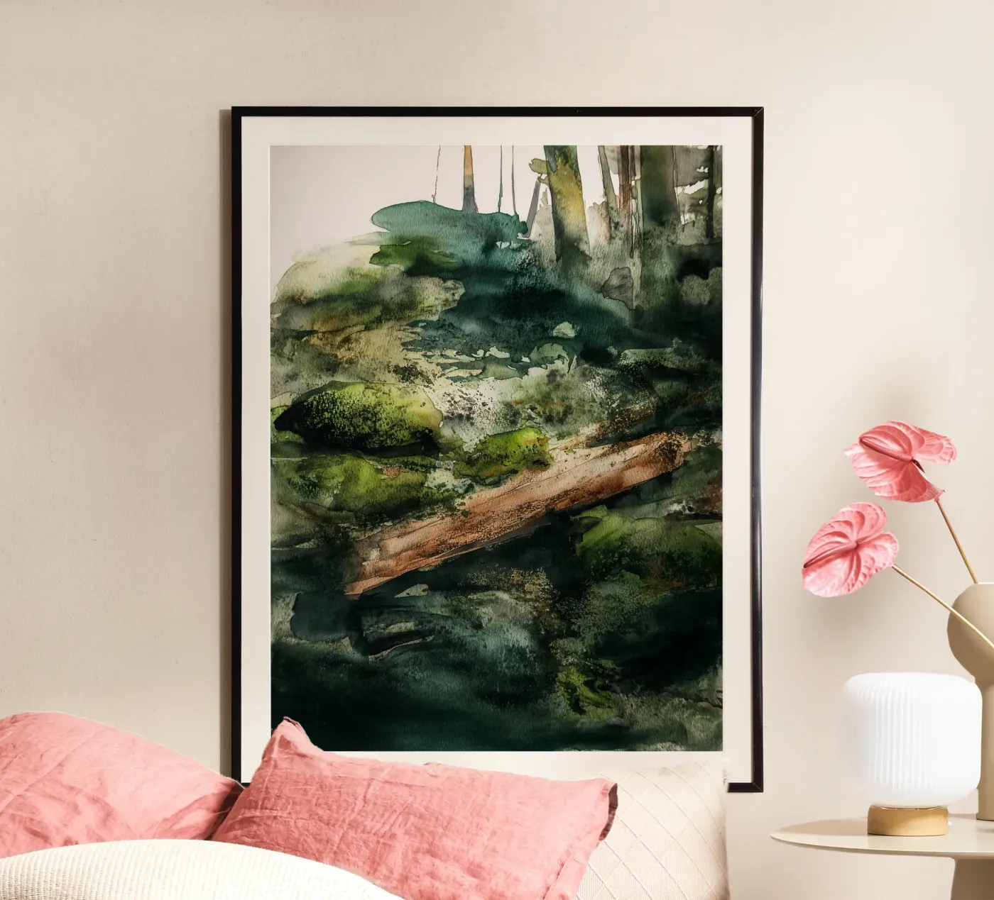 Moss & Shadowfall poster by Louise Wilder Studio