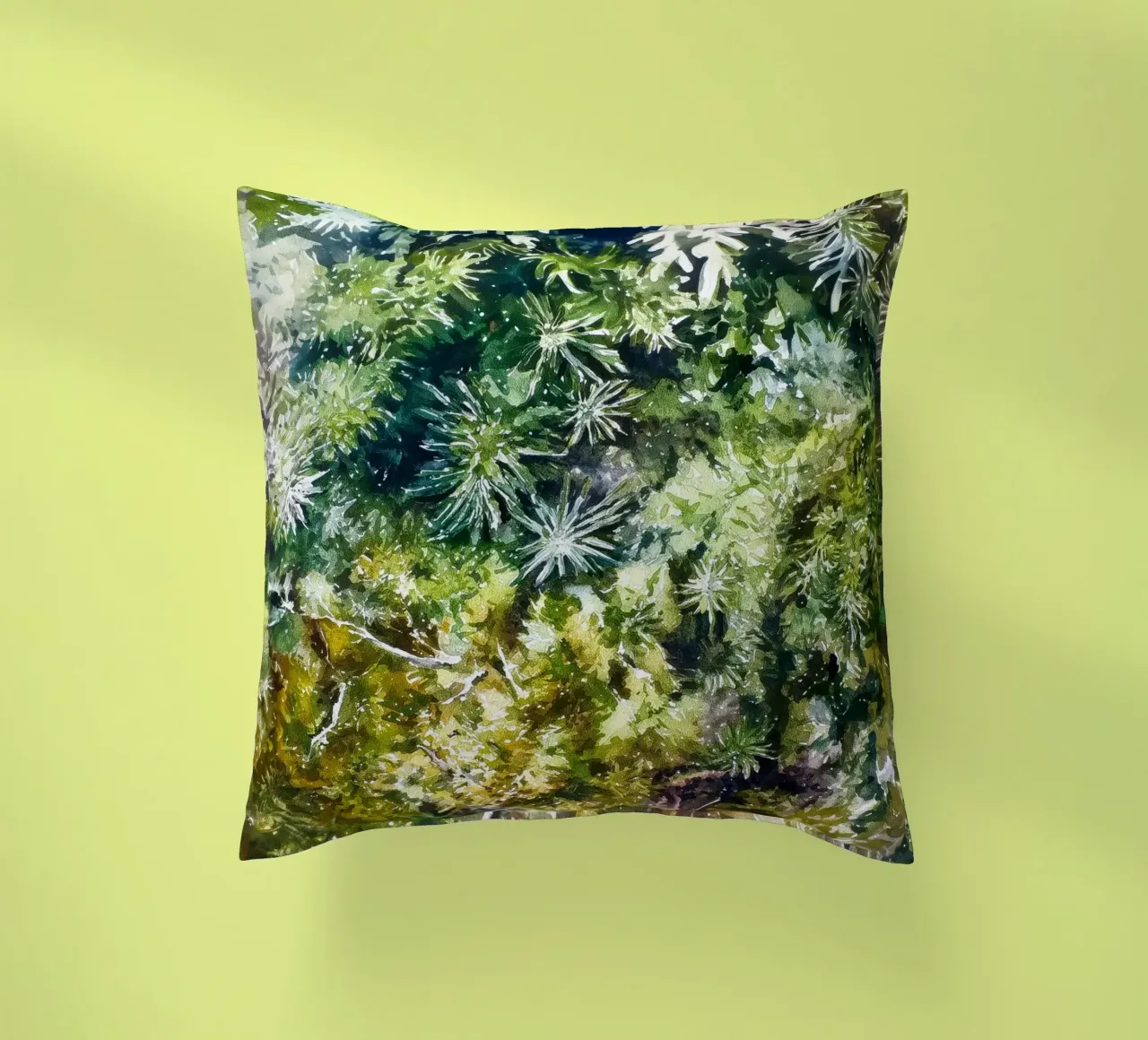 Forest Floor Tapestry decorative cushion by Luke Wilder Studio