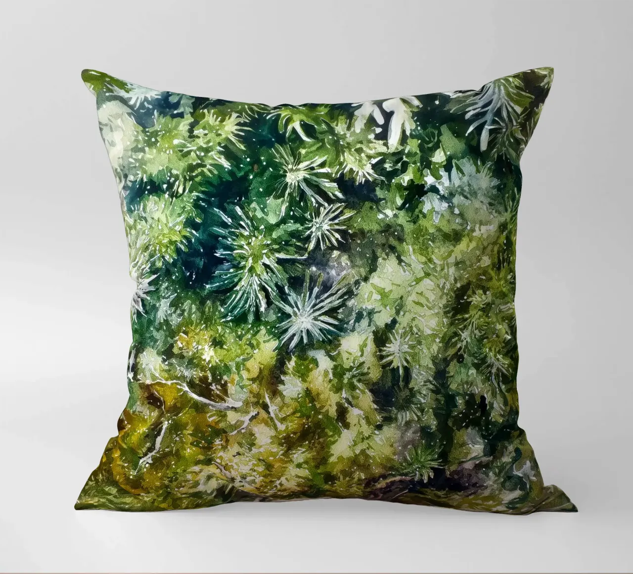 Forest Floor Tapestry decorative cushion by Luke Wilder Studio