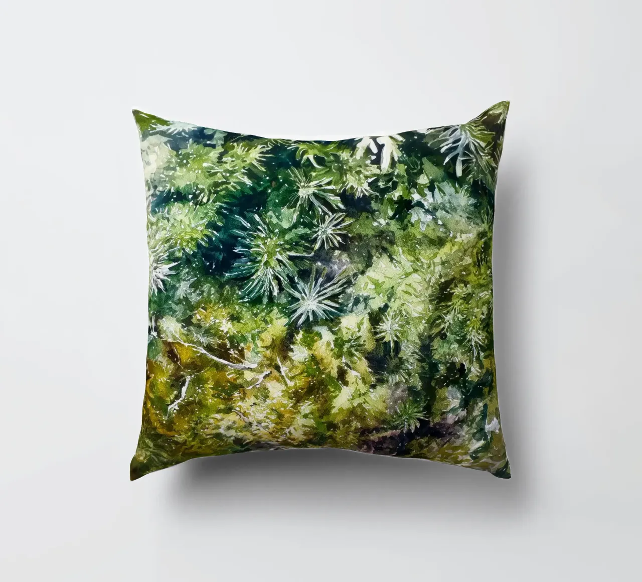 Forest Floor Tapestry decorative cushion by Luke Wilder Studio