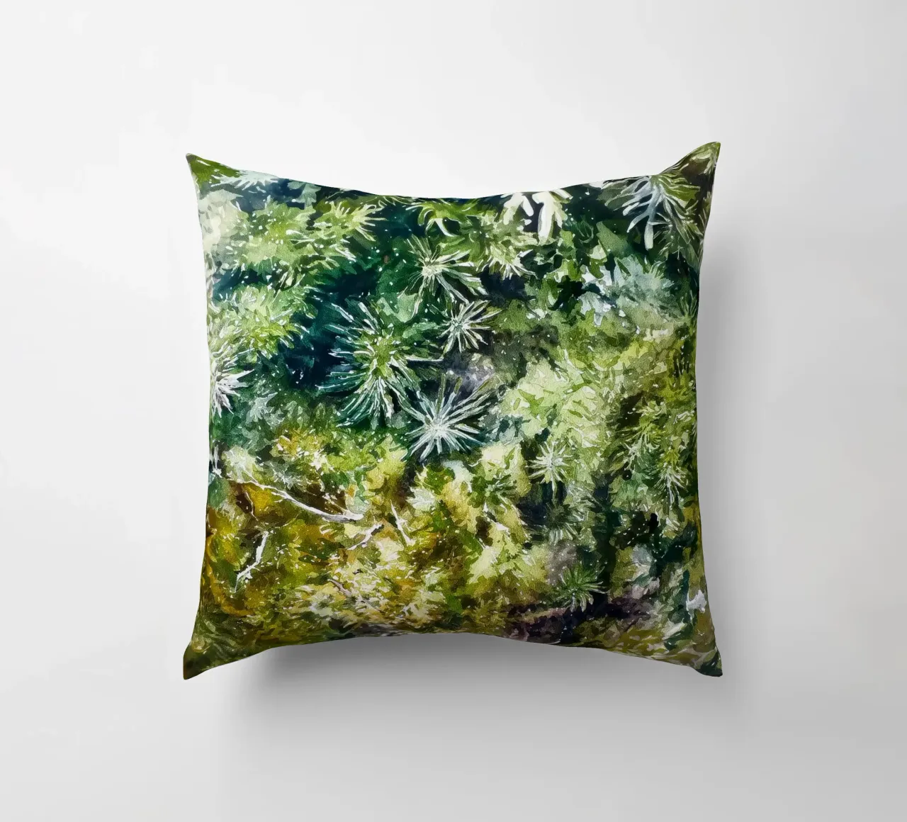 Forest Floor Tapestry decorative cushion by Luke Wilder Studio