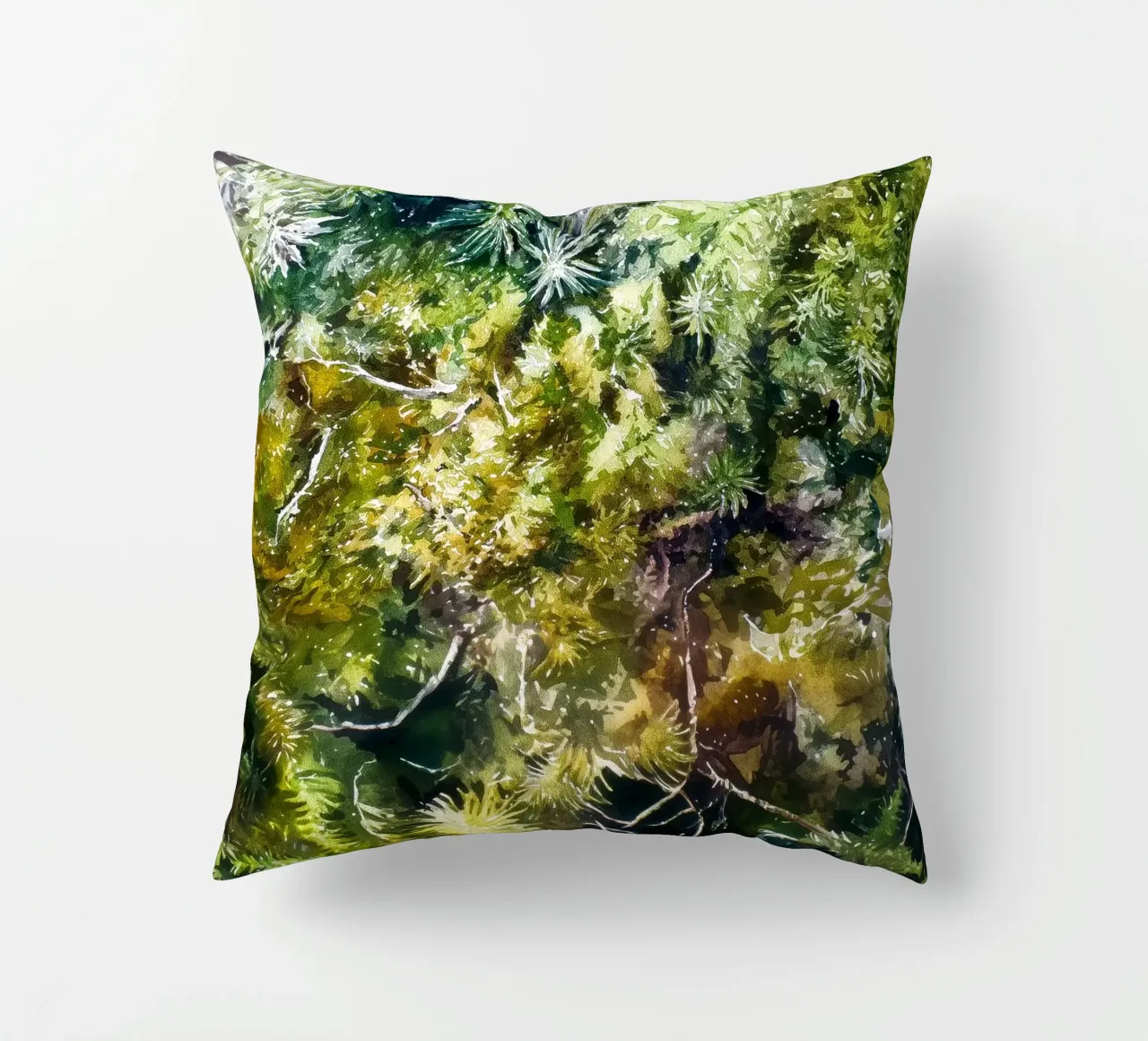 Forest Floor Tapestry decorative cushion by Luke Wilder Studio