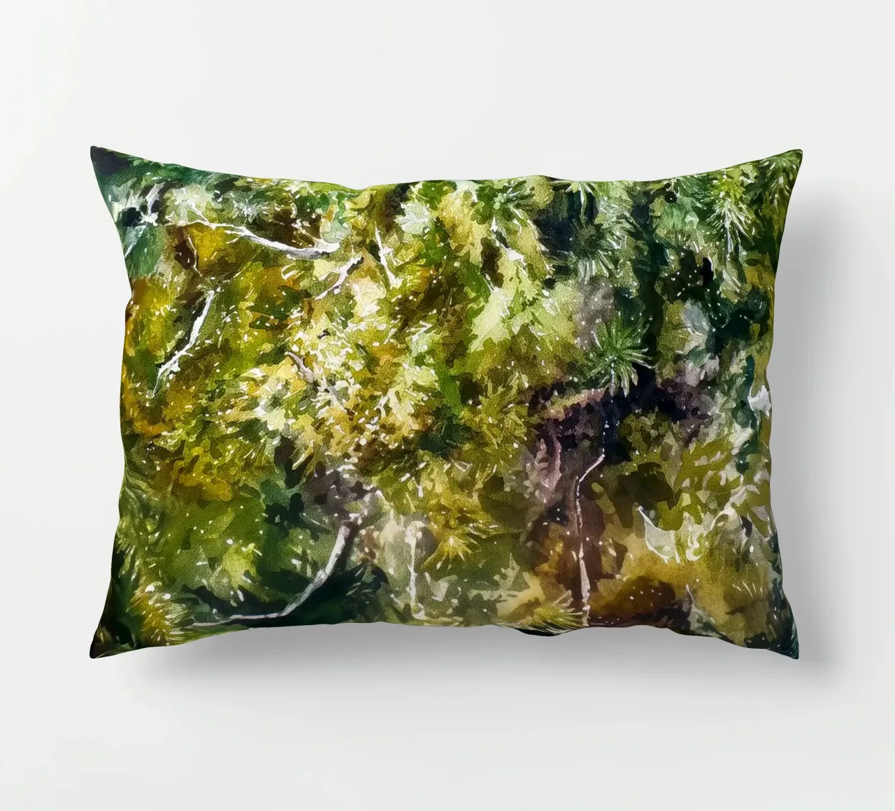 Forest Floor Tapestry decorative cushion by Luke Wilder Studio