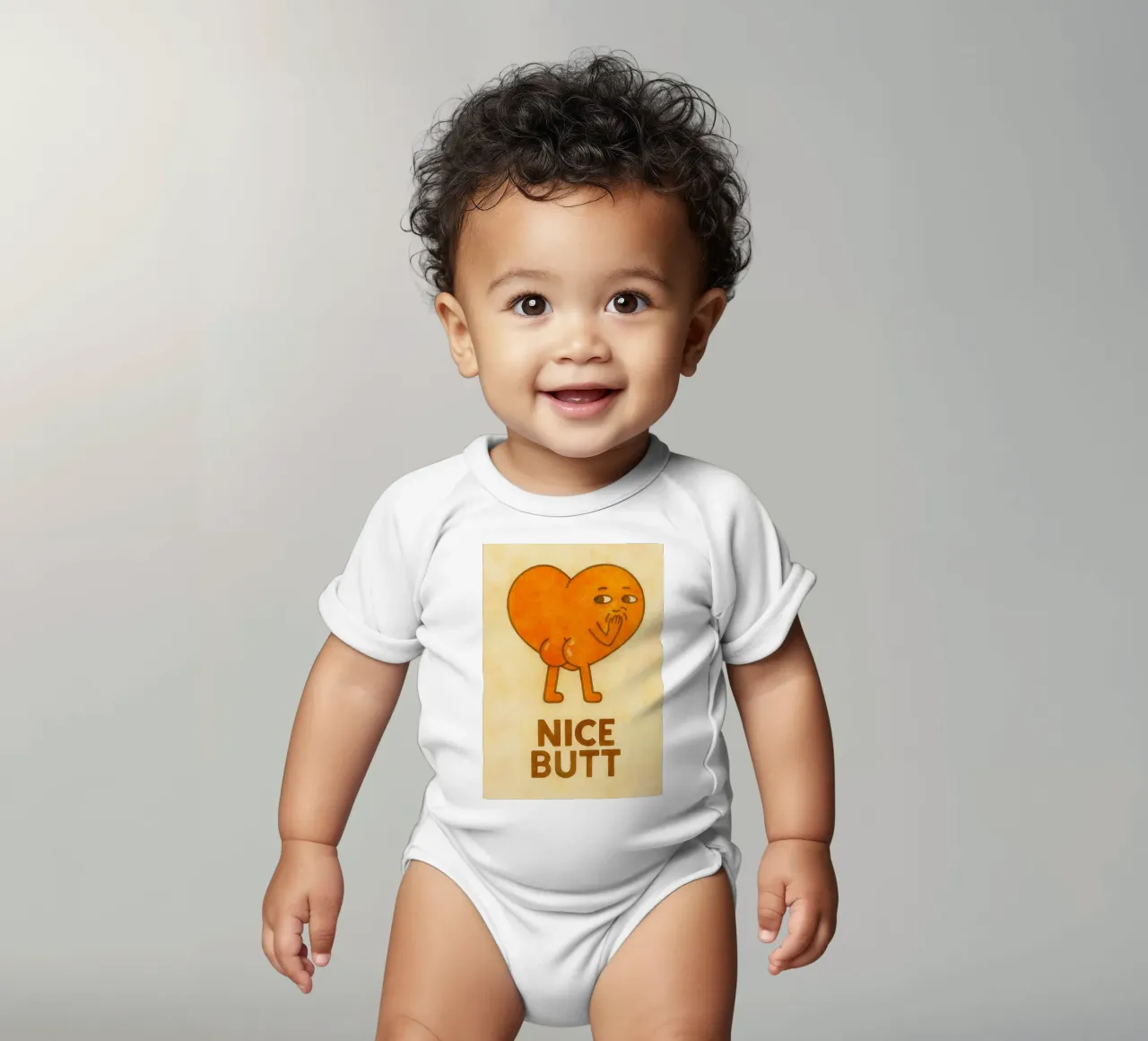 schöne Hinternzeichnung Kurzarm Babybody von muhidines