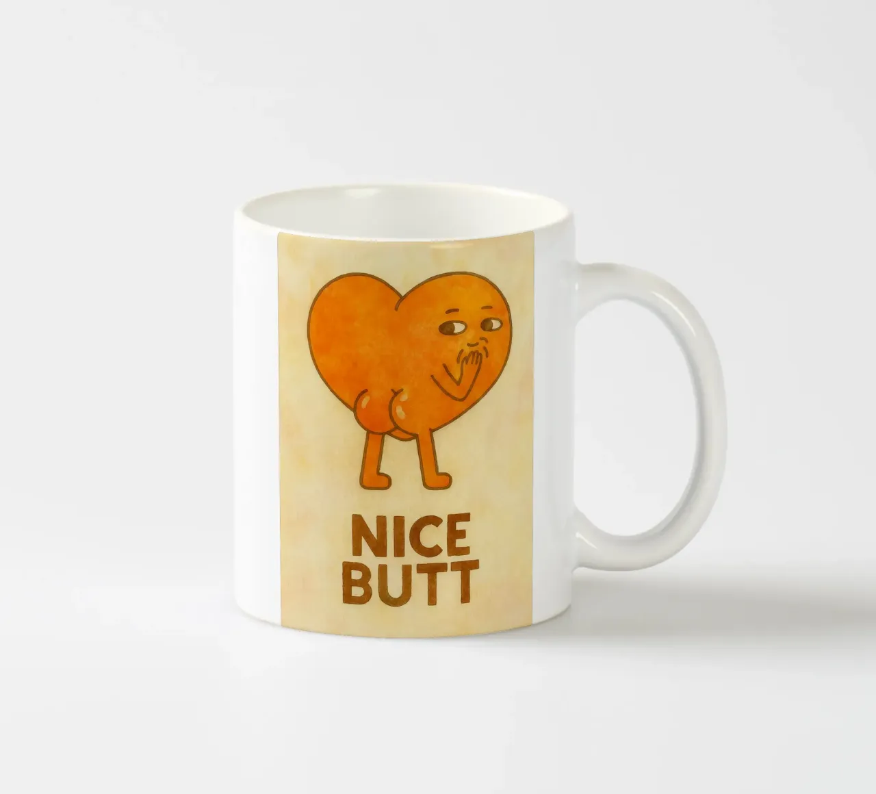 mooie kont tekening keramische mok van muhidines