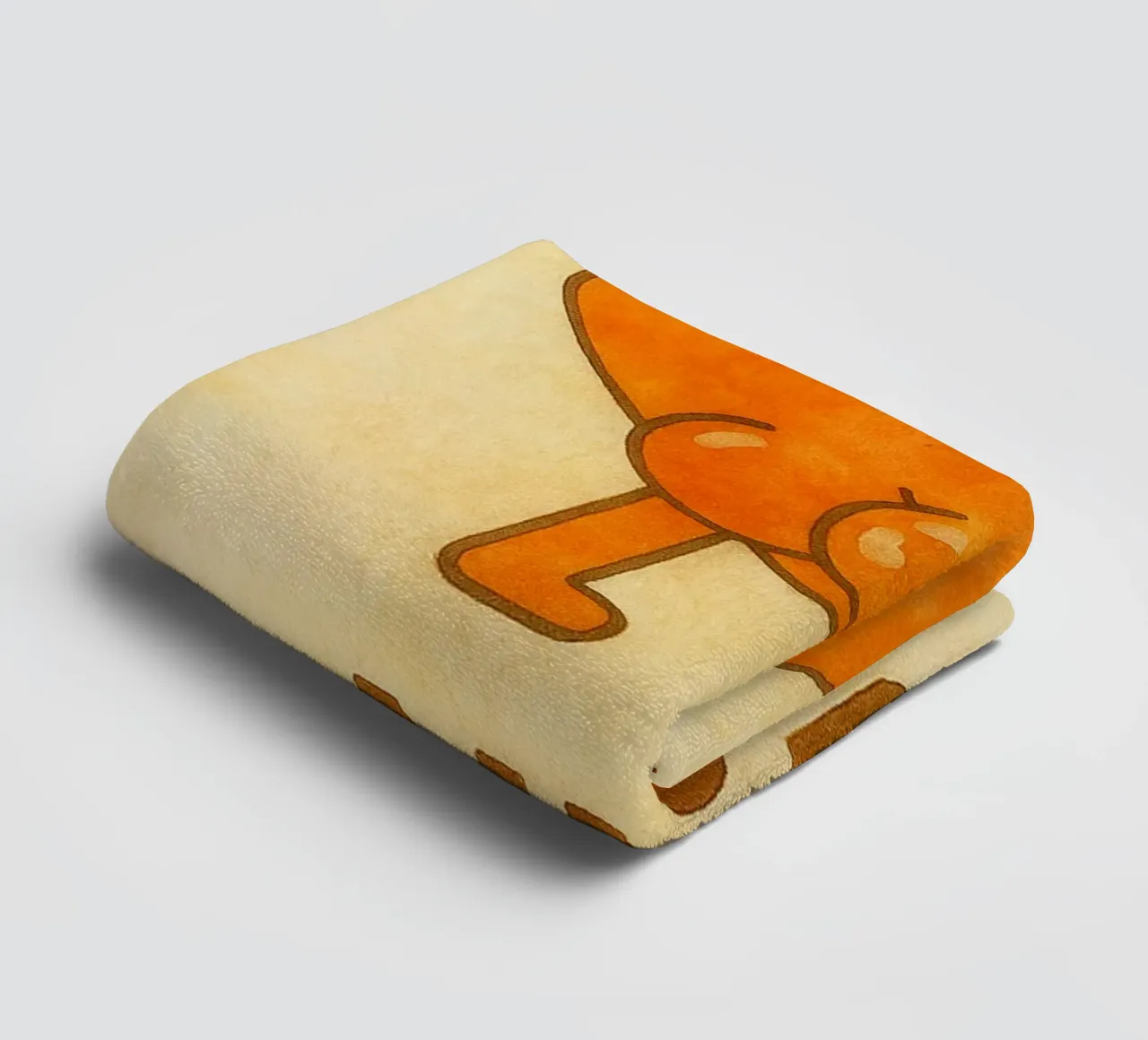 mooie kont tekening badhanddoek van muhidines