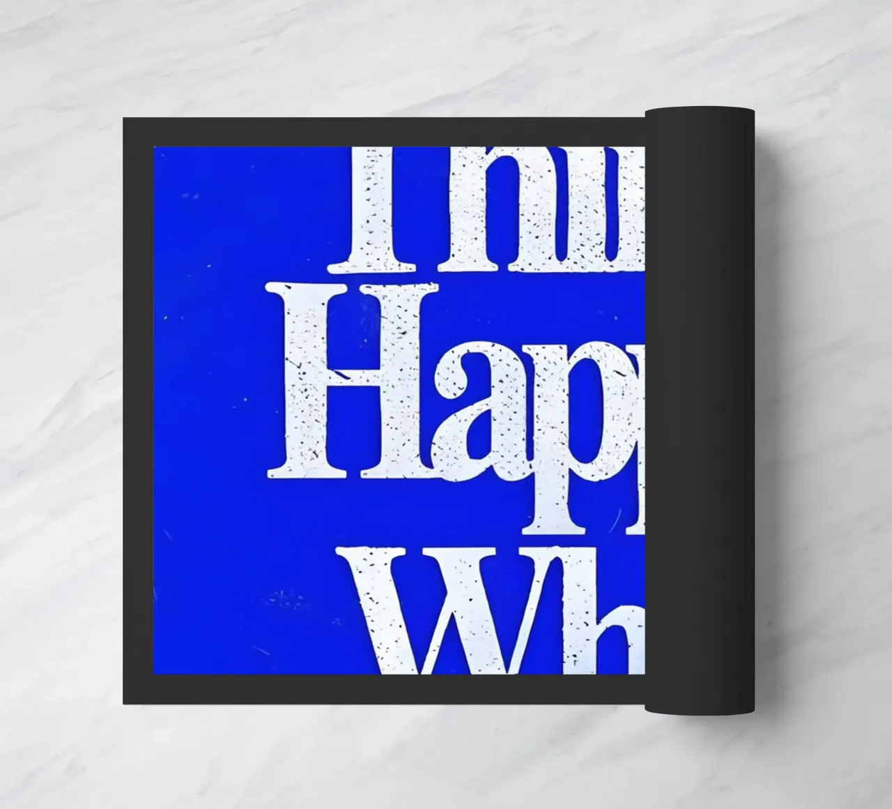 'Good Things Happen When You Try doormat by Type & Tape