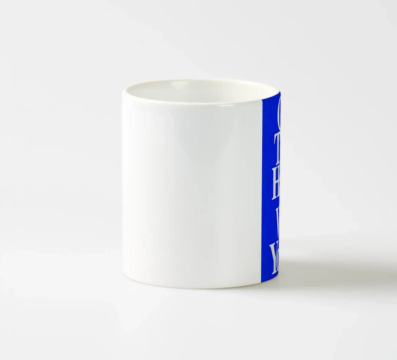 'Good Things Happen When You Try tazza in ceramica da Type & Tape