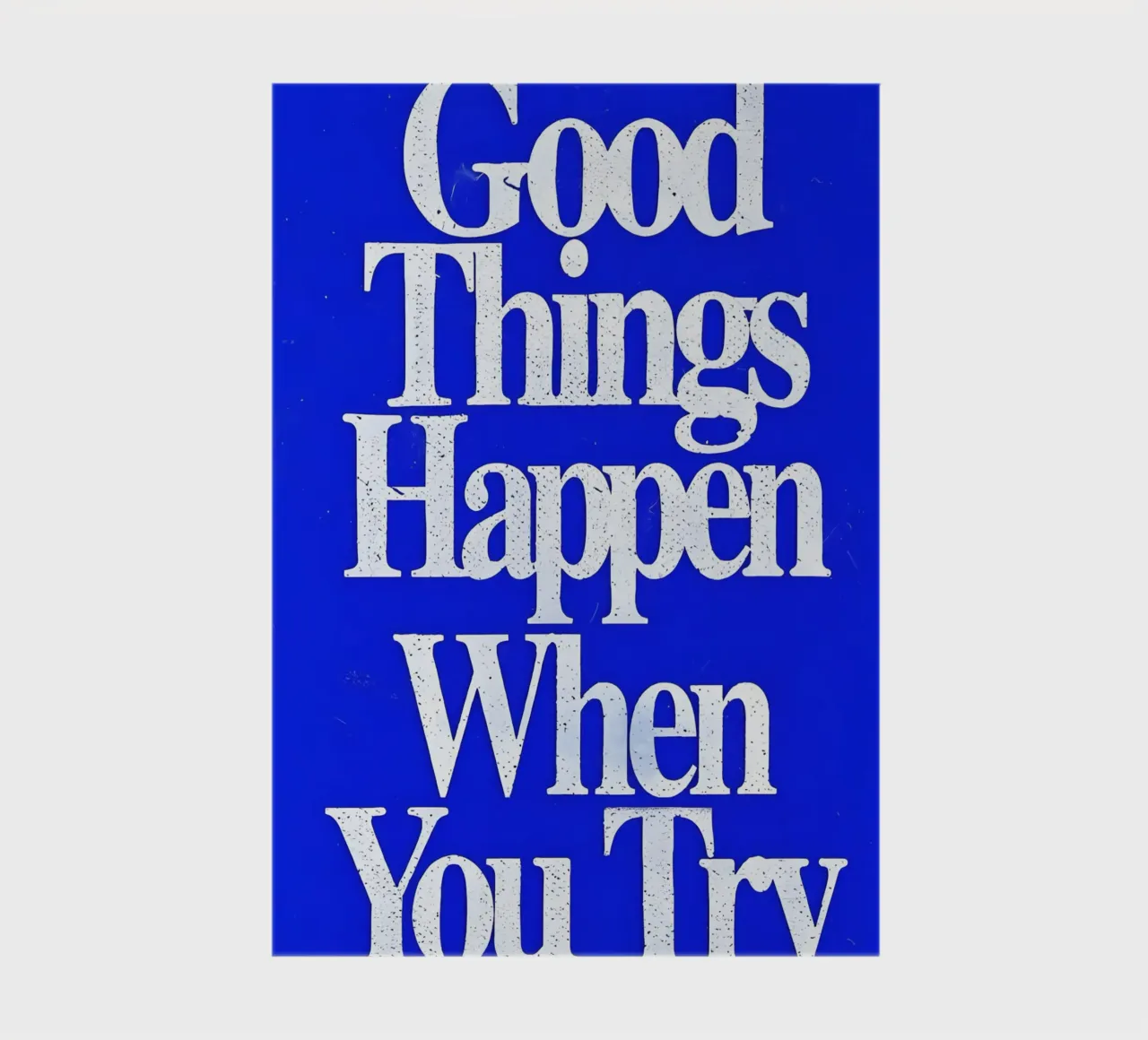 'Good Things Happen When You Try notebook by Type & Tape