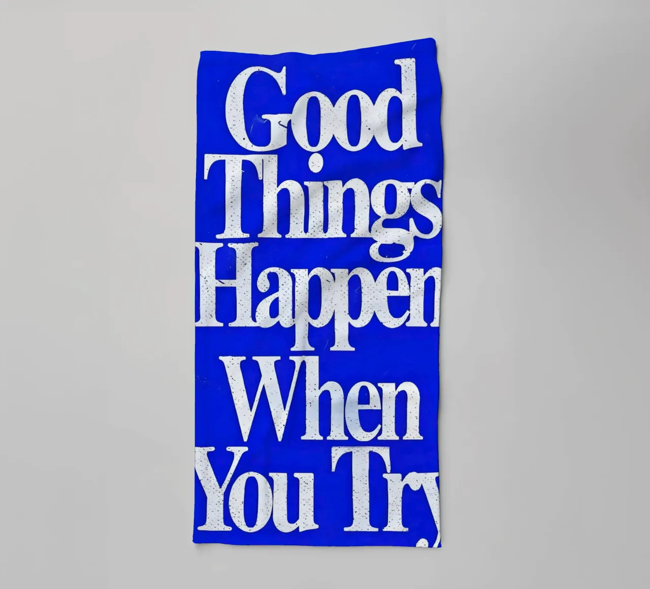 'Good Things Happen When You Try asciugamano da bagno da Type & Tape