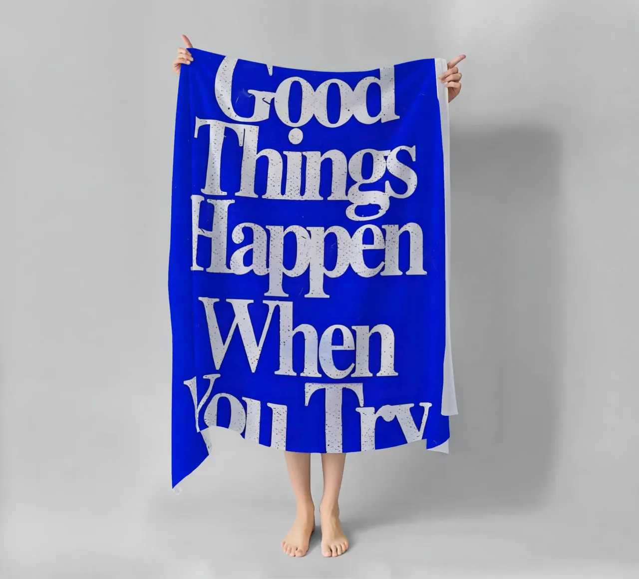 'Good Things Happen When You Try telo mare da Type & Tape