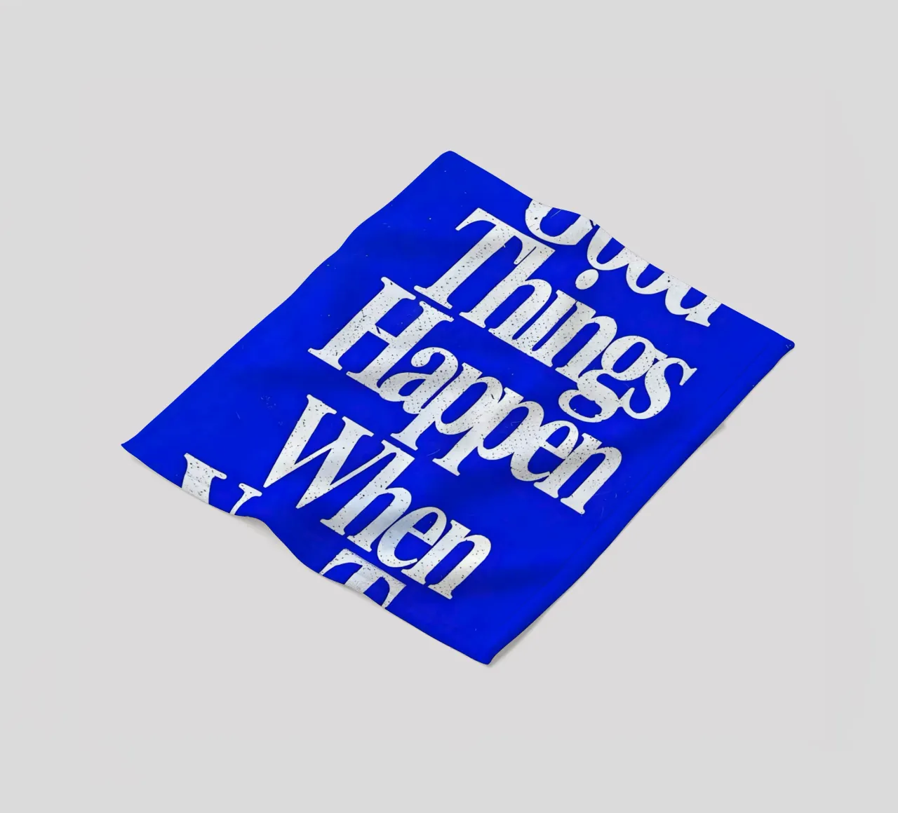 'Good Things Happen When You Try coperta in pile da Type & Tape