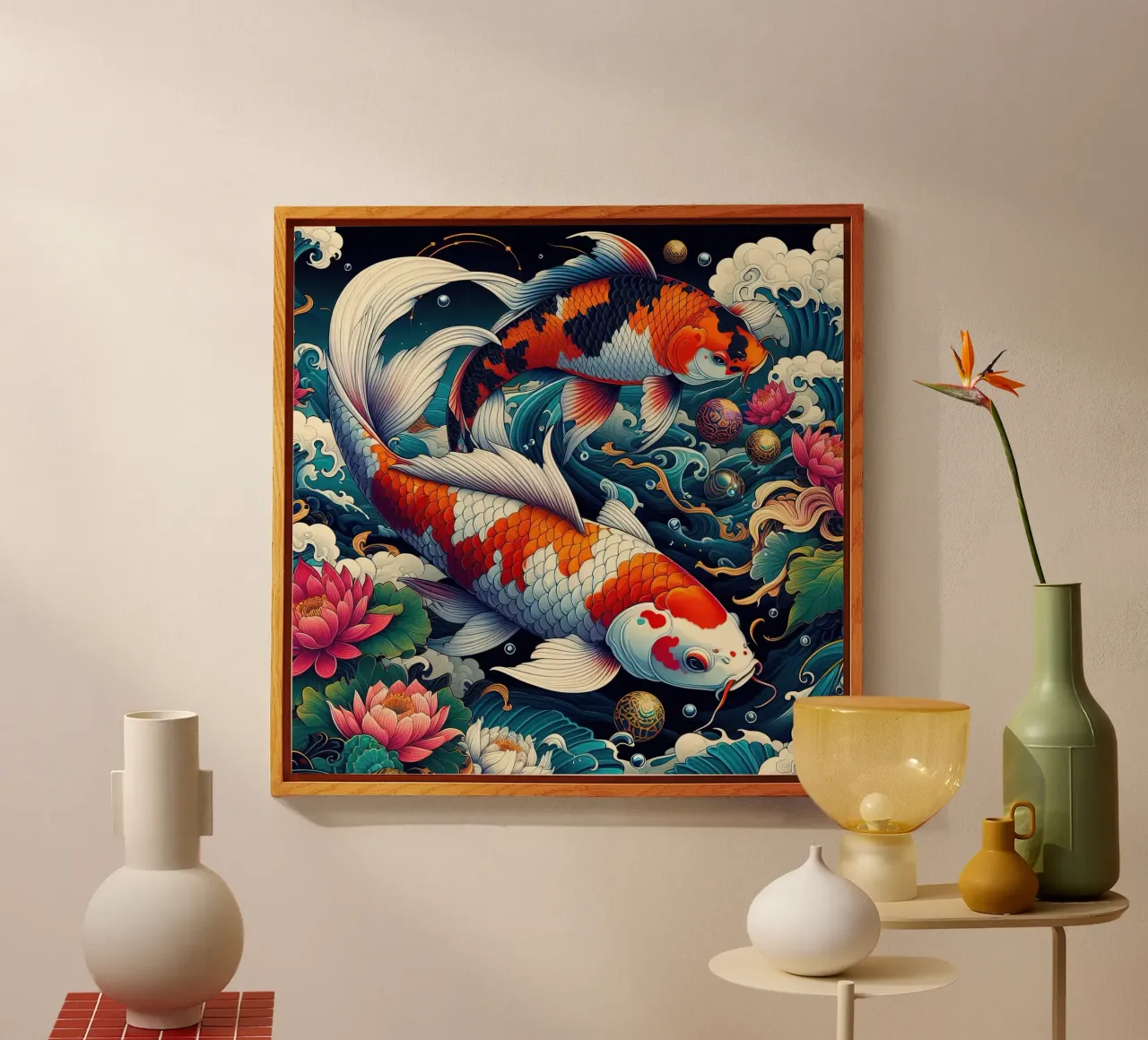 Bellissimo pesce giapponese plexiglass da Delaney Okuneva