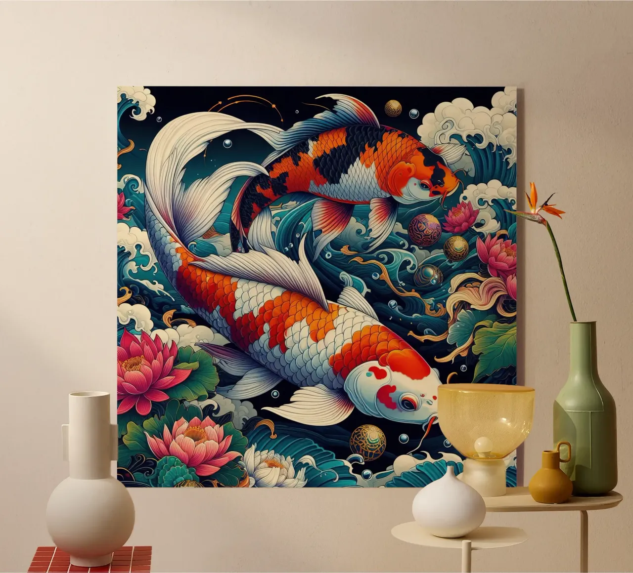 Bellissimo pesce giapponese plexiglass da Delaney Okuneva