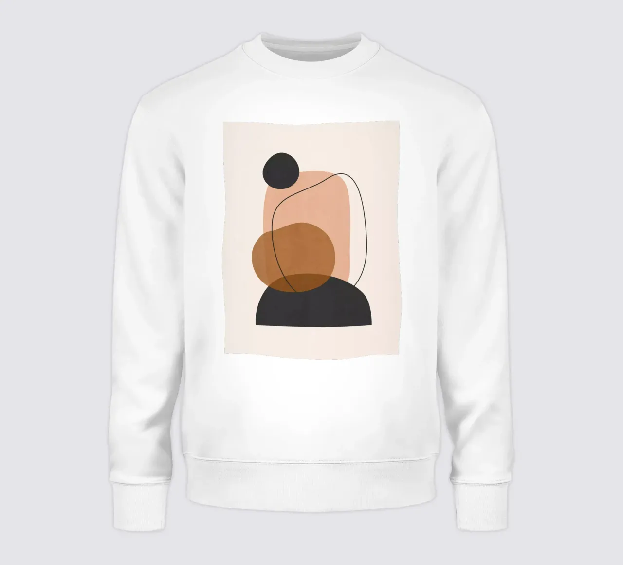Minimalistische abstracte kunst 12 sweatshirt van ThingDesign