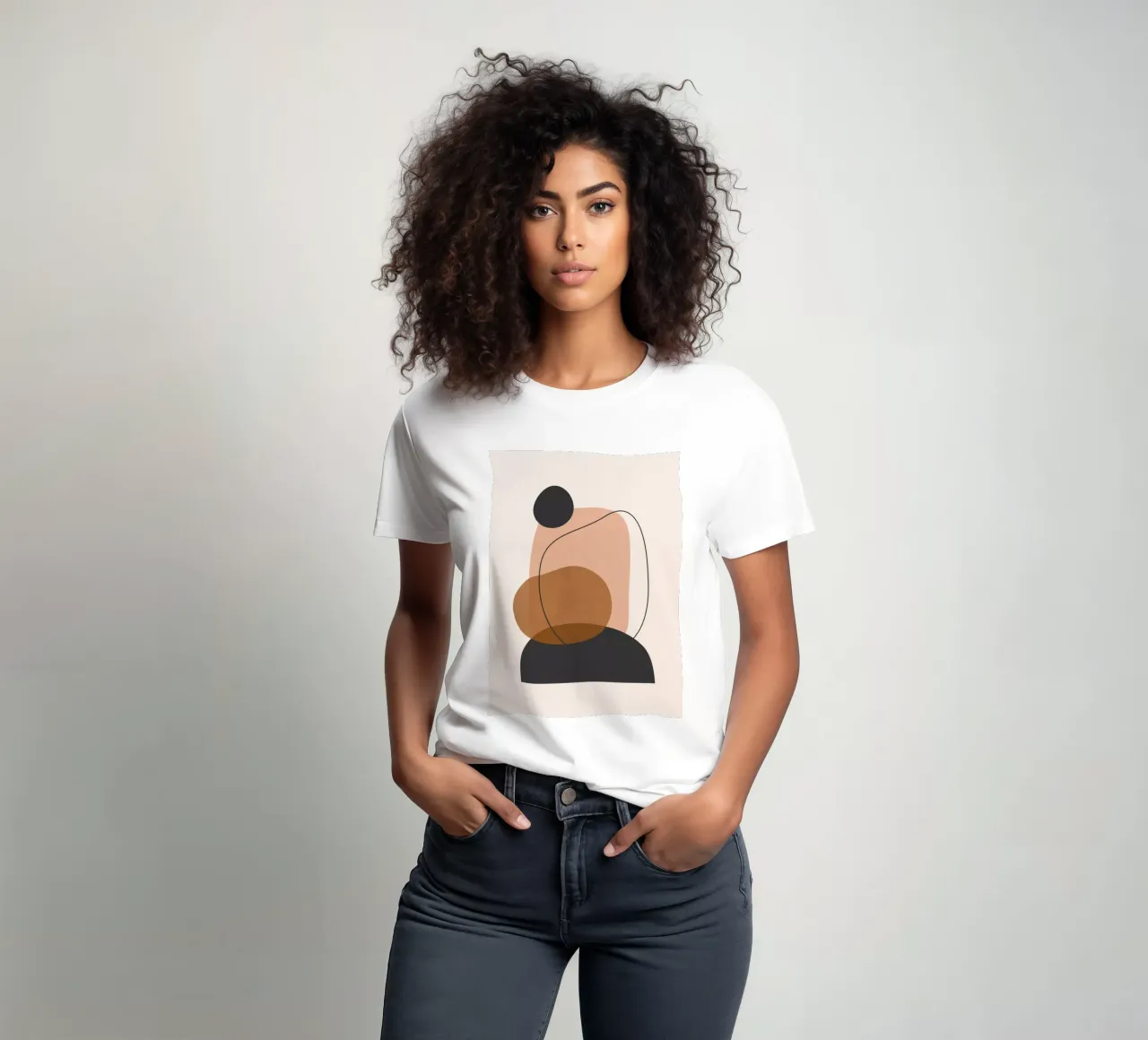 Minimal Abstract Art 12 t-shirt by ThingDesign