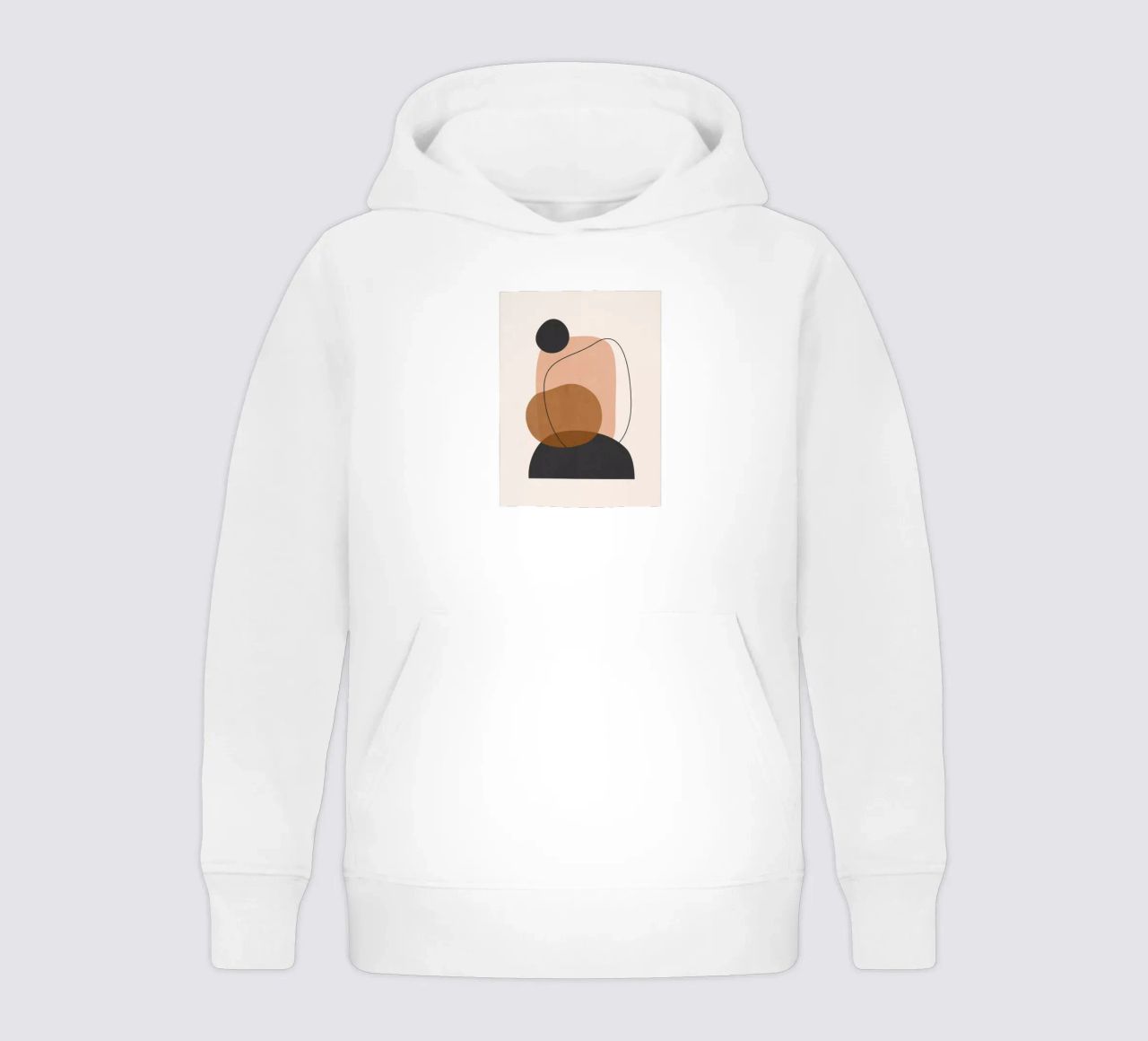 Arte astratta minimale 12 felpa bambino con cappuccio da ThingDesign