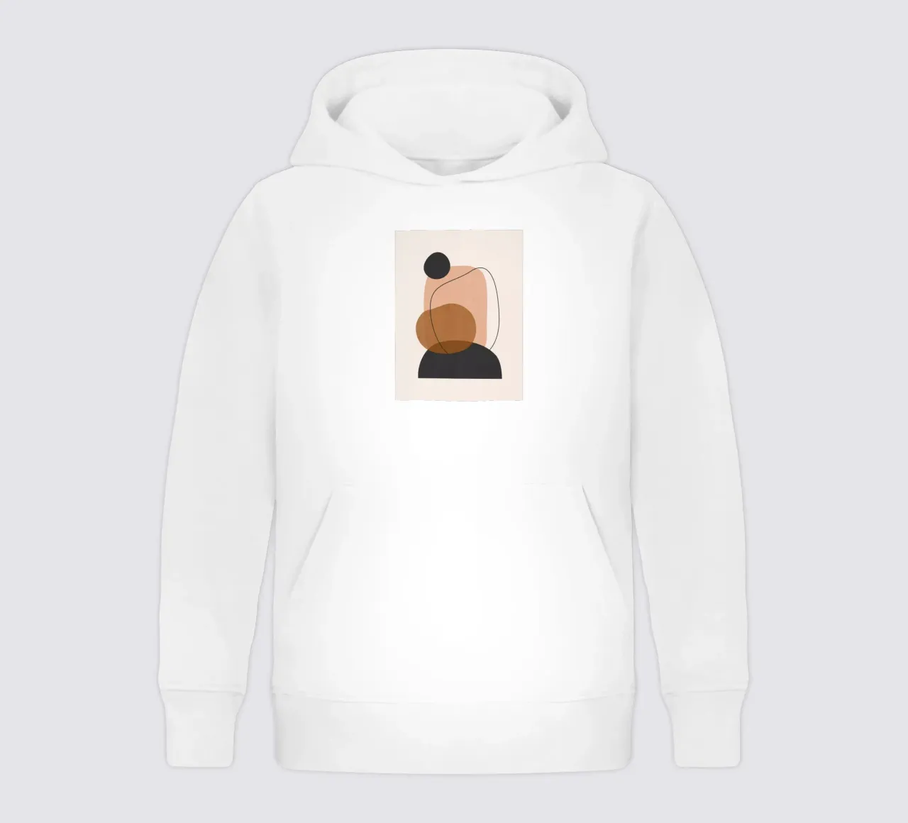 Minimalistische abstracte kunst 12 kinder hoodie van ThingDesign