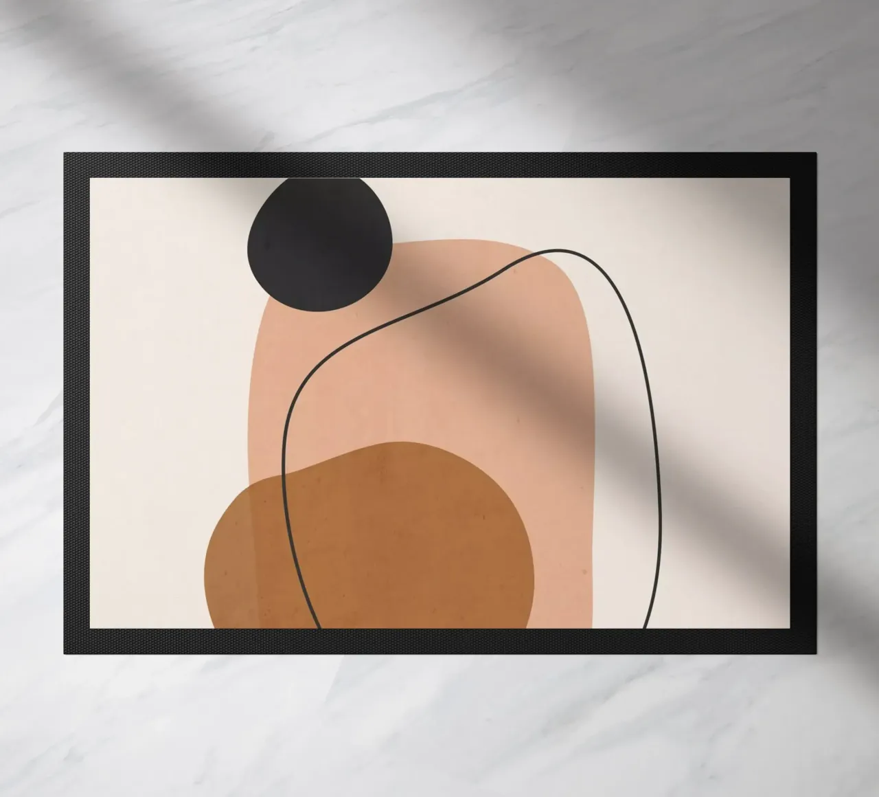 Minimal Abstract Art 12 doormat by ThingDesign